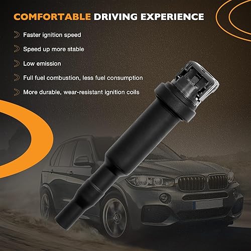 Miniatura 6 de Paquete de bobinas de encendido, 8 piezas compatibles con BMW 545i 550i 645ci 650i 745i 750i 750li Alpina B6 B7 M5 M6 X5 X6 4.4L 4.8L Reemplaza#