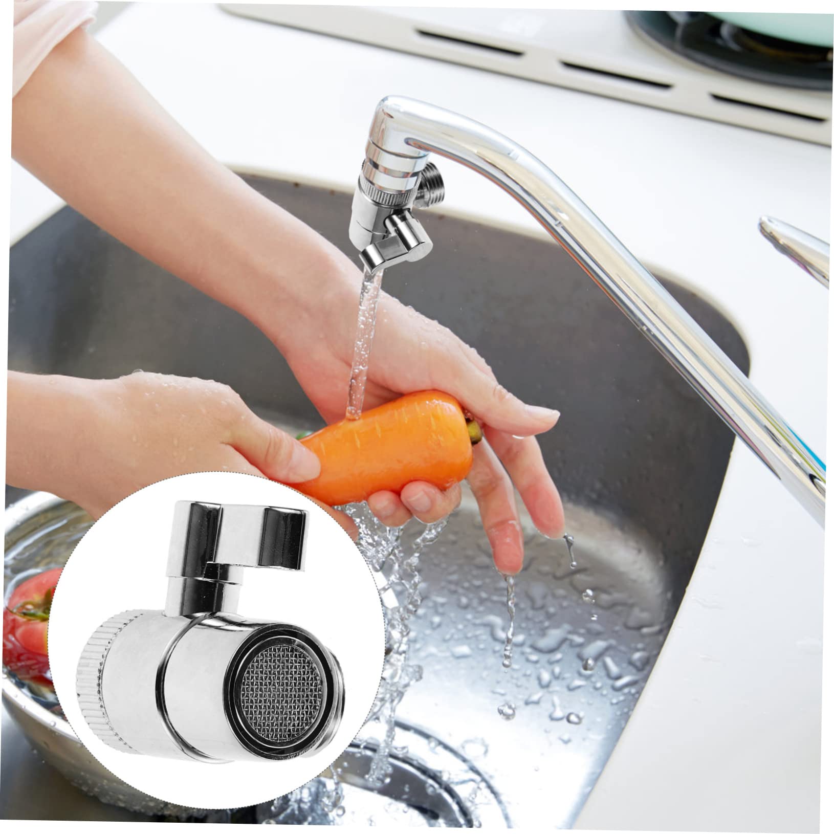 Widespread Faucet Shunt Switch Control Valve Bath Faucets Tub Alloy Faucet Silver — view 6