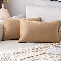 Vista 151 de EMEMA Paquete de 2 fundas de almohada de terciopelo, decorativas, cuadradas, suaves, sólidas, para sofá, dormitorio, silla o automóvil, 18 x 18 Gris