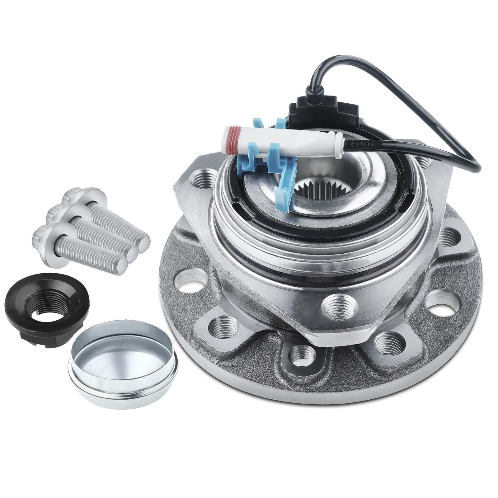 Frankberg Kit de cojinete de rueda delantera con sensor de cable ABS brida | 93178652, Al frente Con sensor de cable Sensor de Velocidad de las Ruedas Sensor ABS rueda con brida ⌀137
