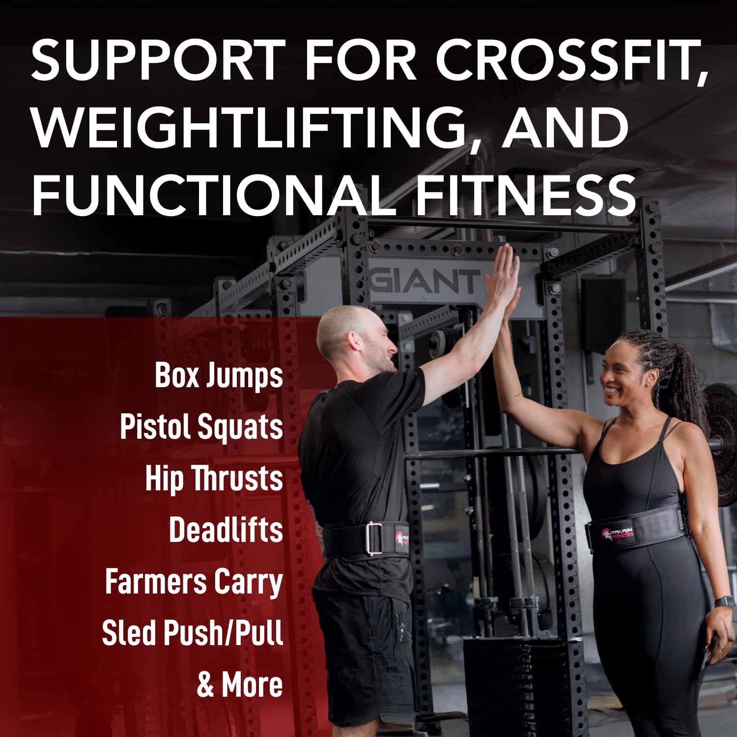 Dark Iron Fitness Cintura autobloccante per sollevamento pesi, piccola