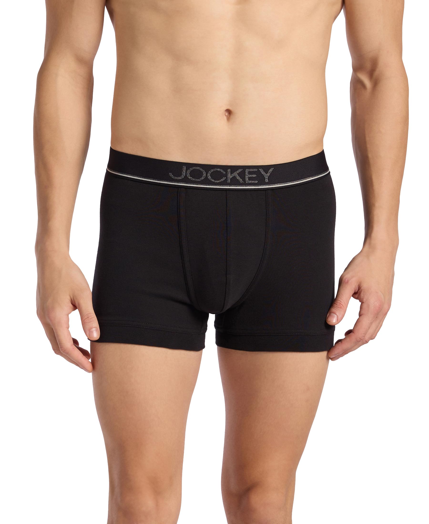 jockey 8015 Men's Super Combed Cotton Rib Solid Trunk with Ultrasoft Waistband-picture-11
