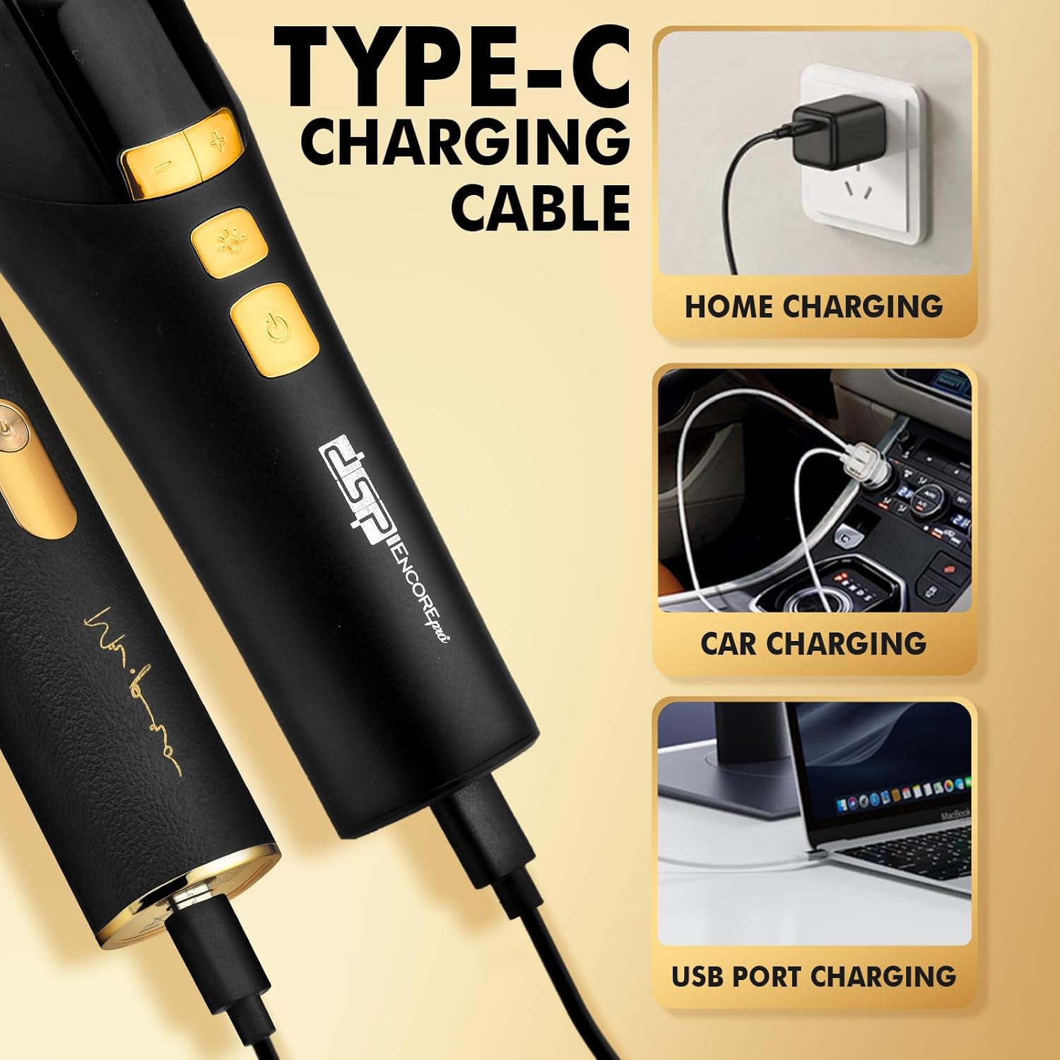 DSP Professional Hair Clippers for Men, Barber Clippers Set, Cordless Ceramic Blade, Machines for Cutting Hair, Gifts for Men - Image 4