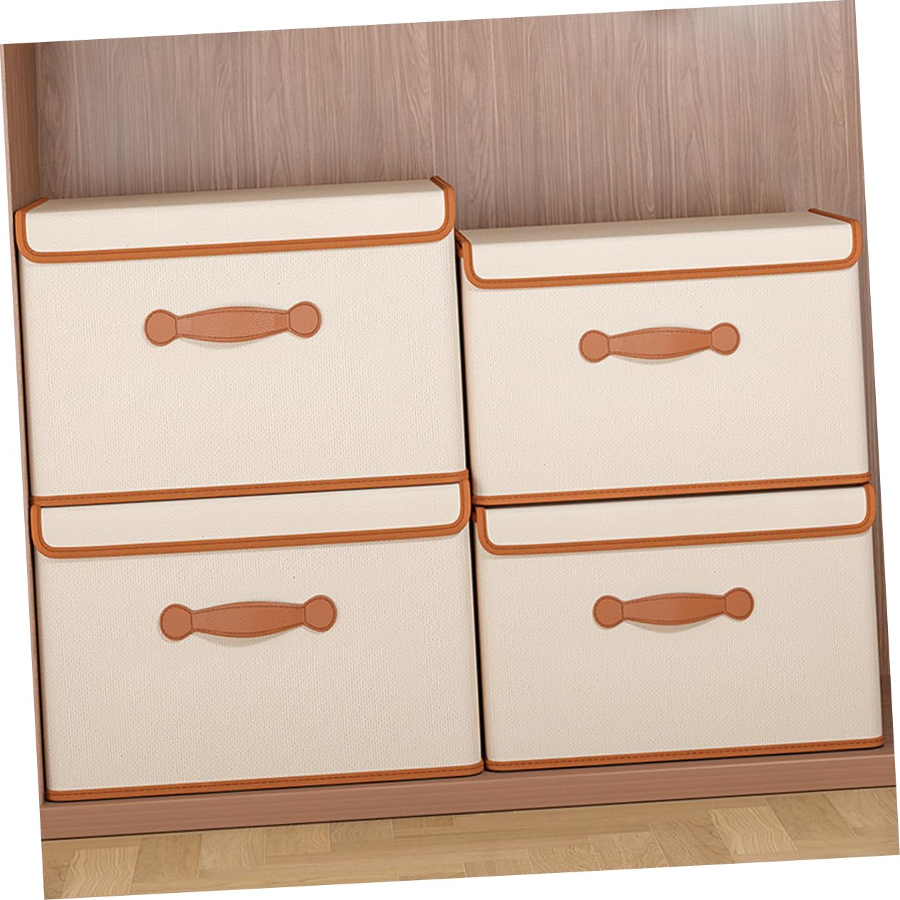 Zerodeko Faltbare Aufbewahrungsbox Mit Deckel Aus Stoff Für Kleidung Decken Und Accessoires Für Wohnzimmer Schlafzimmer Und Bad Platzsparend Und Leicht Transportierbar