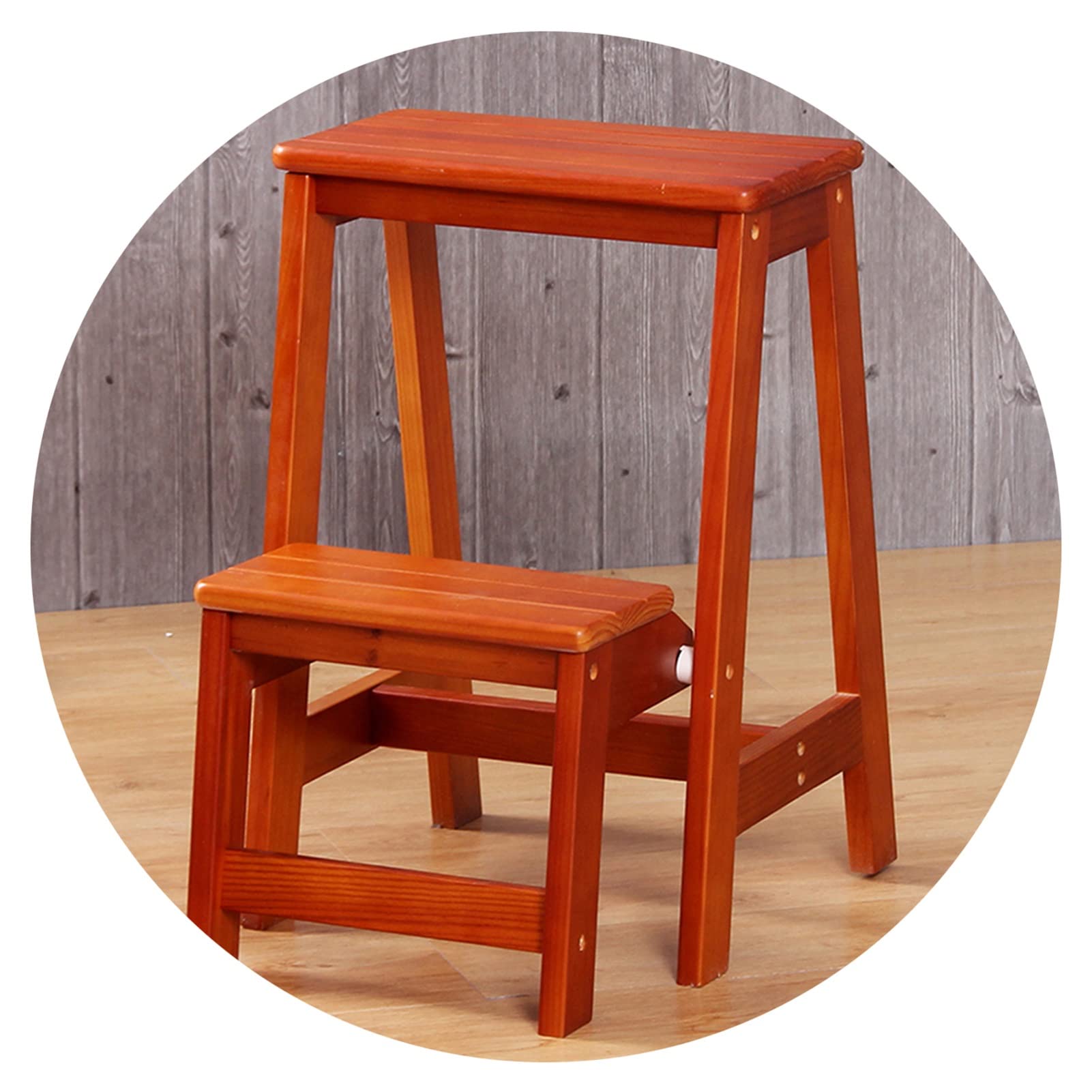 Échelle à outils LUNEZY tabouret 2 marches en bois noble durable