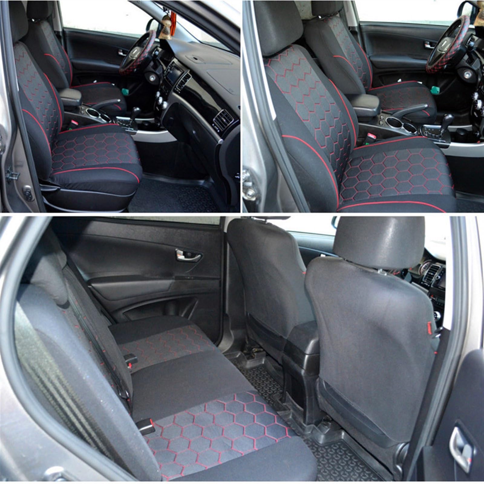 EQUSS Compatible avec Ford pour Mondeo Voiture Résistant À l'usure Saisons Housse De Siège Housses De Siège Ensemble Complet Siège Décoratif Housse de siège