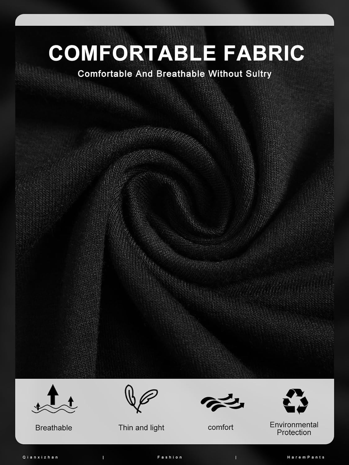 QIANXIZHAN Women's Joggers Pants, Sweatpants Lounge Yoga Boho Trousers with Pockets - Image 5