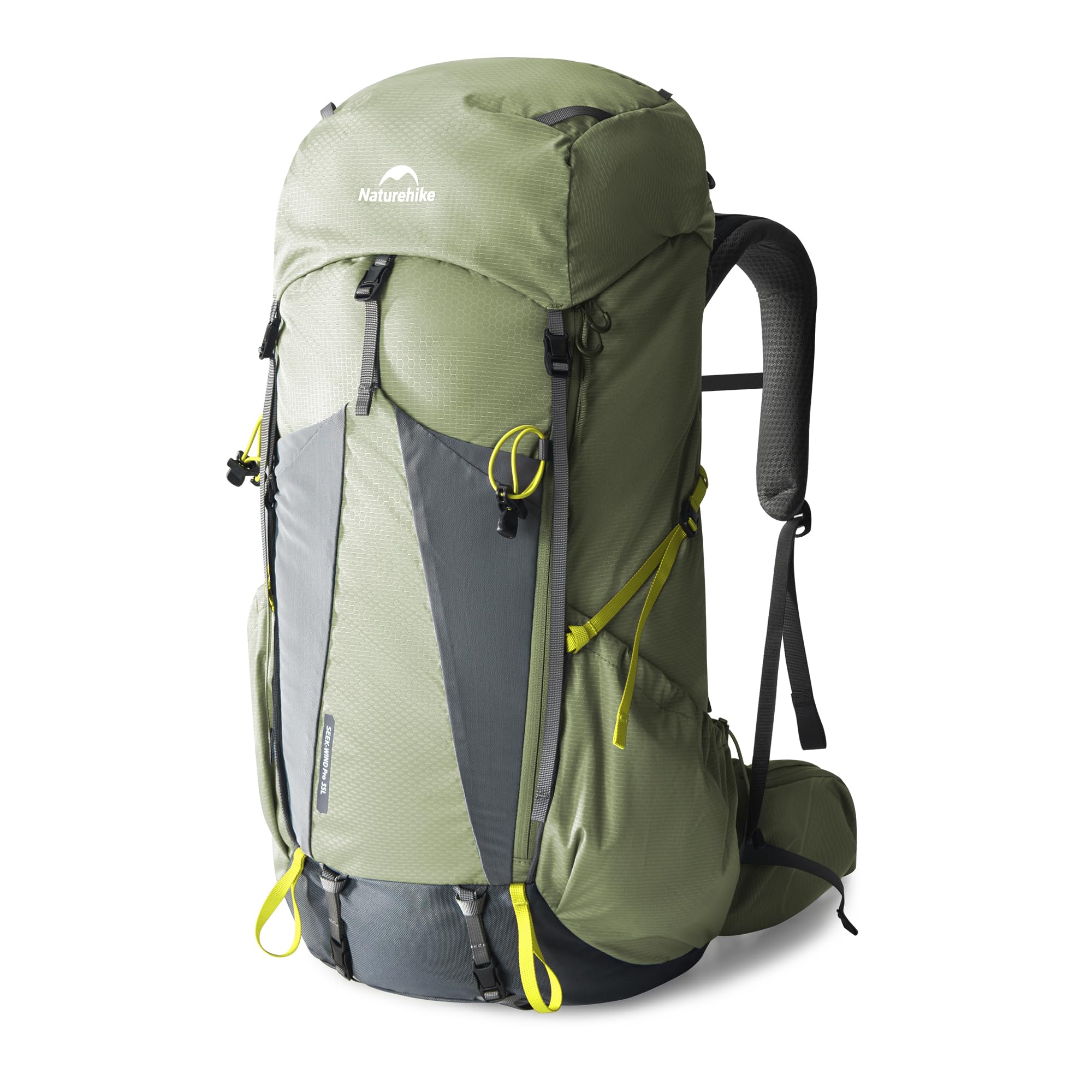 Naturehike Seek Wind Mochila de 35 L/65 L, mochila de trekking para hombre y mujer, mochila de senderismo, mochila de viaje impermeable, mochila con funda para lluvia para camping, ciclismo