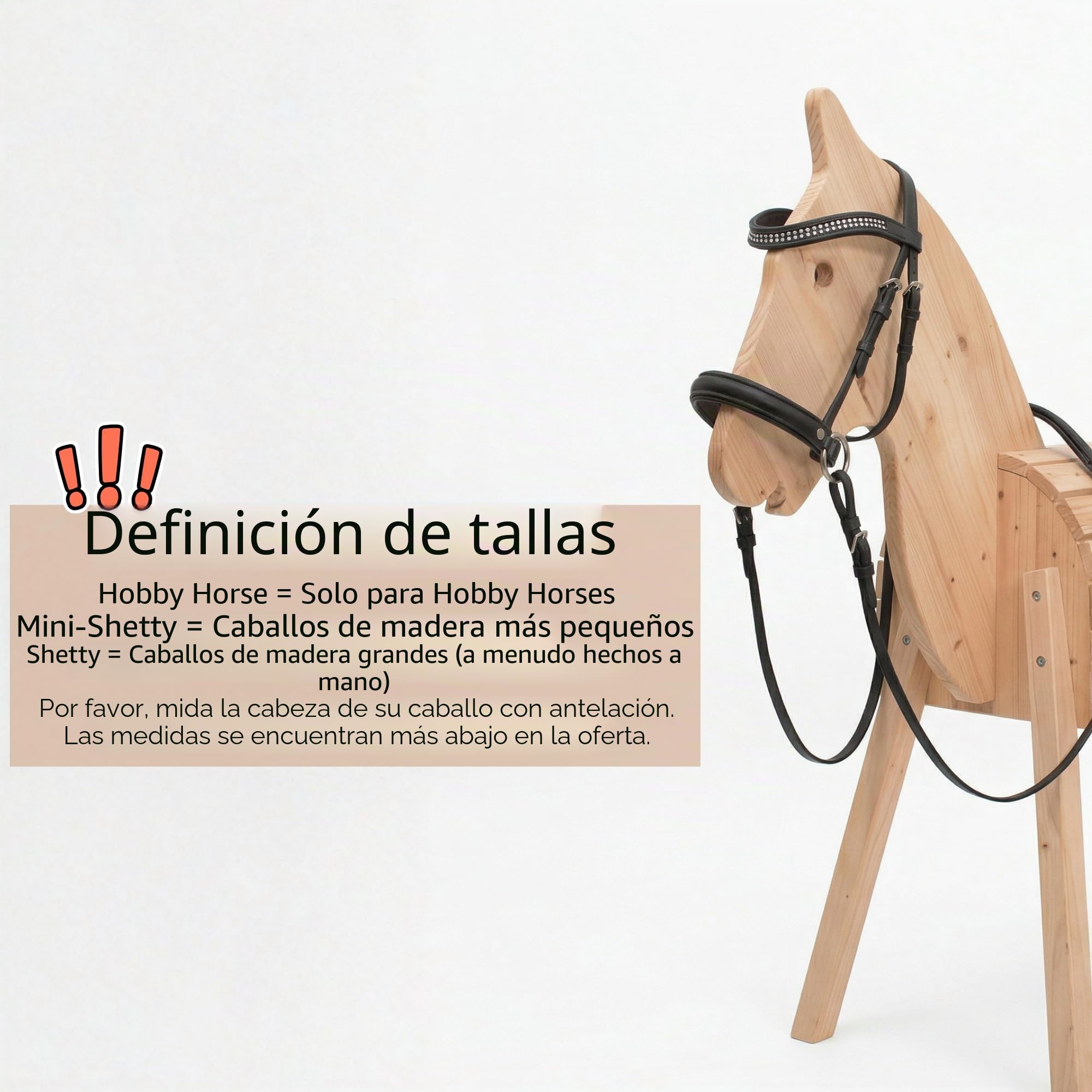 PFIFF 103111 Hobby Horsing, trense sin mordeduras para Caballos de Peluche para Hobby, Color Negro