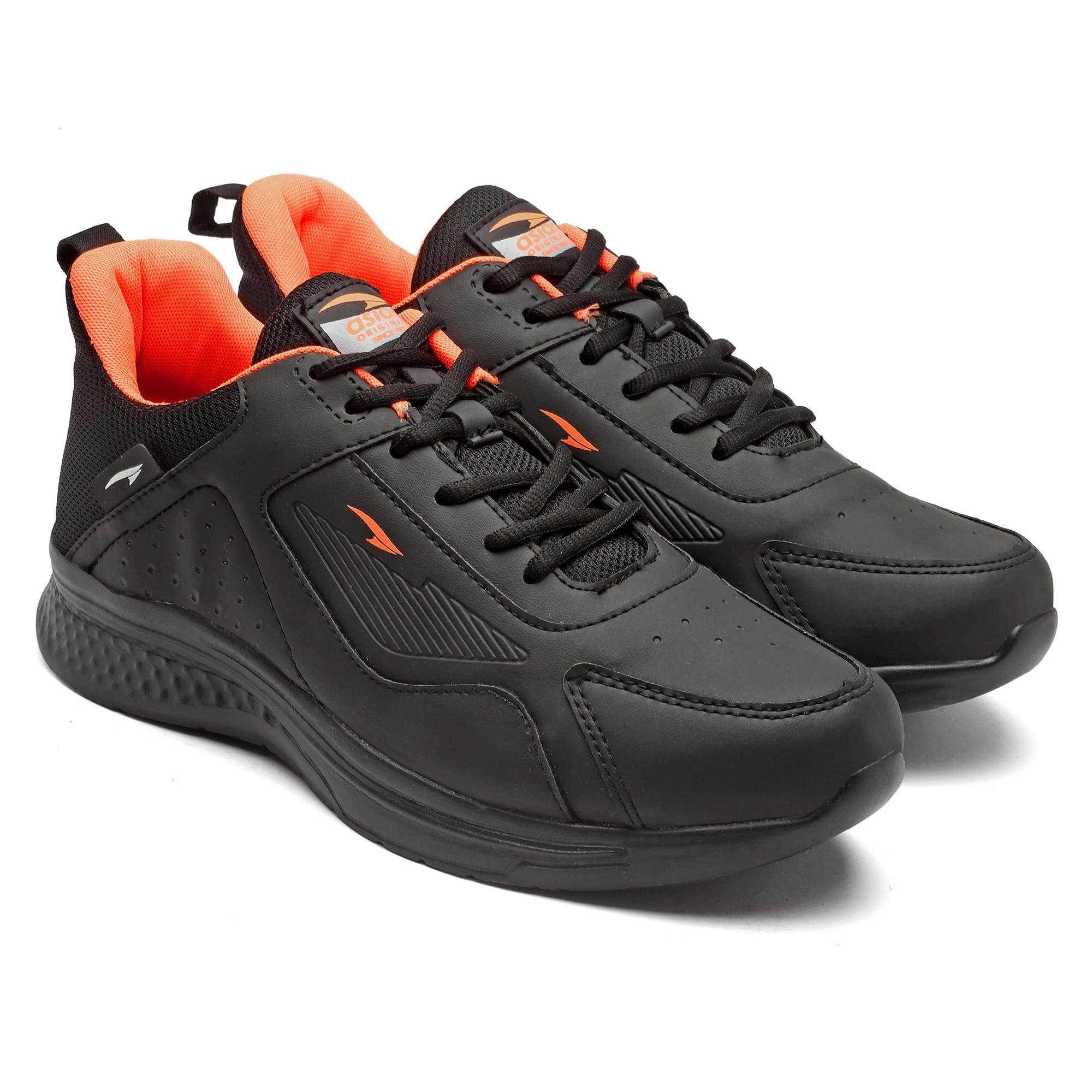 ASIAN Casual Sneaker Shoes for Men | Soft Cushioned Insole || TERMINATOR-03 Sneakers for Men Black Orange (B0D6KPN4K9) Amazon Price History, Amazon Price Tracker
