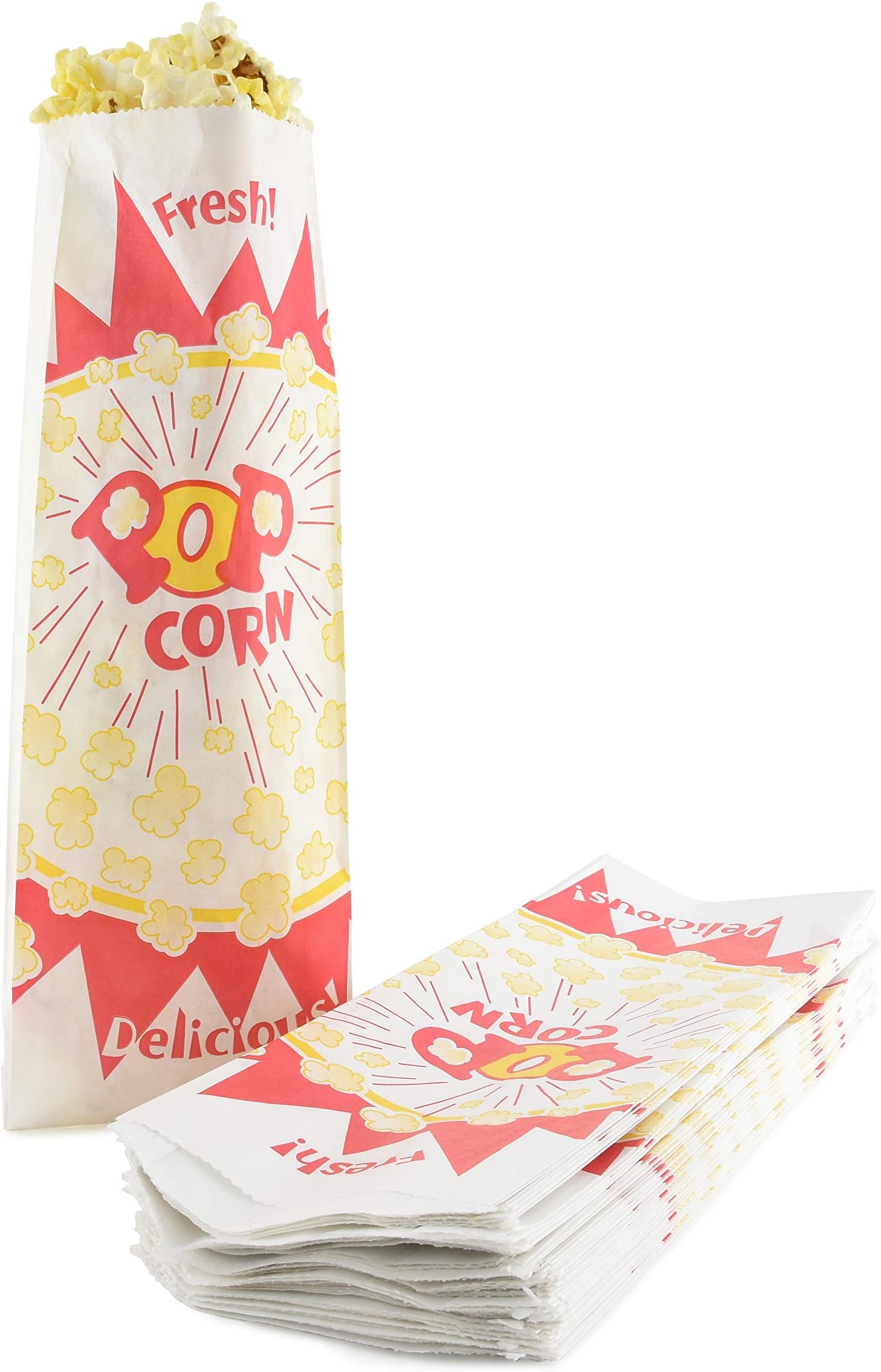 60ml Jumbo Popcorn Bag, Burst Design, 1000 per Case