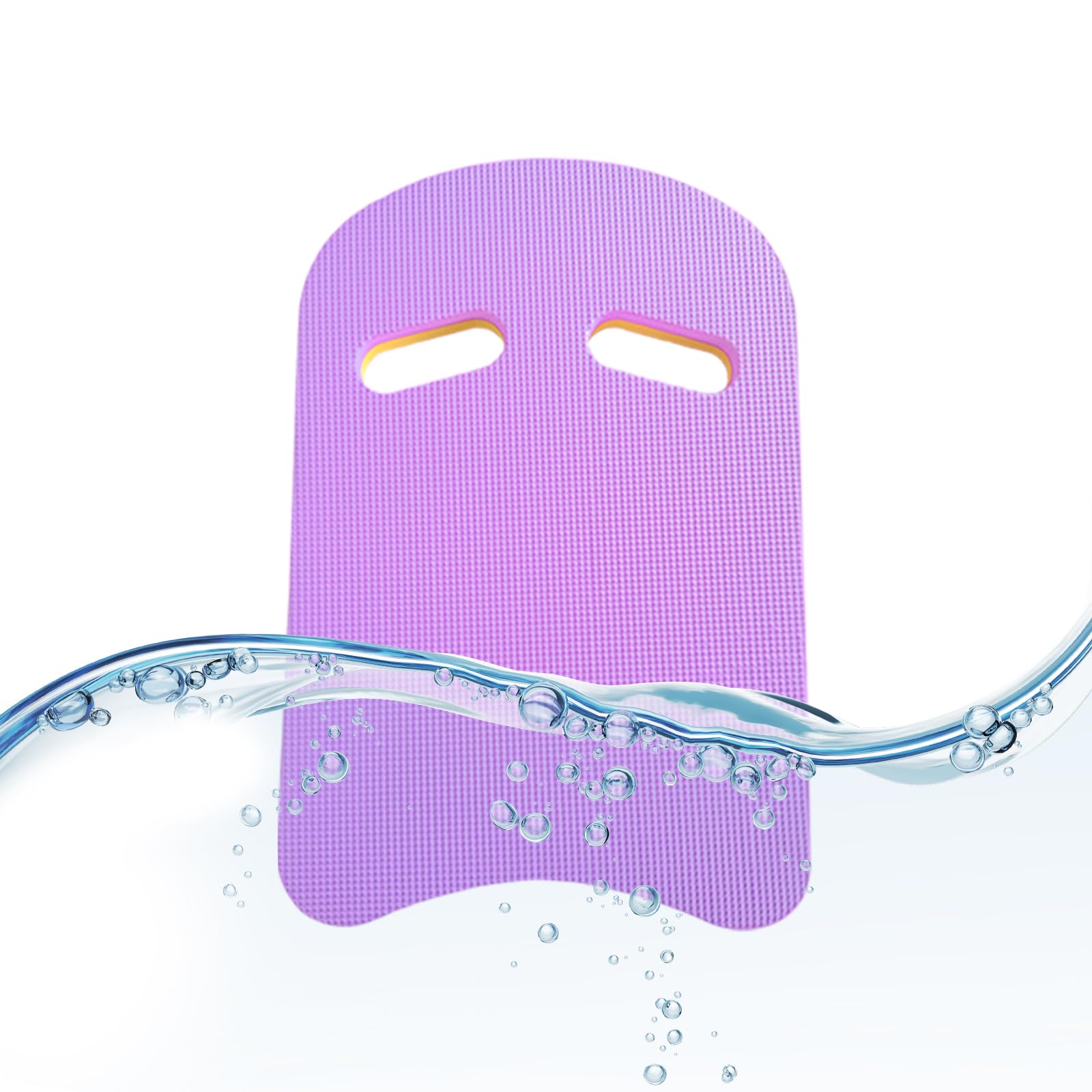 Swimming Kickboard for Kids & Adults - EVA Foam Floating Board with Secure Hand Holes, Best for Swim Practice & Water Workouts (purple-U)