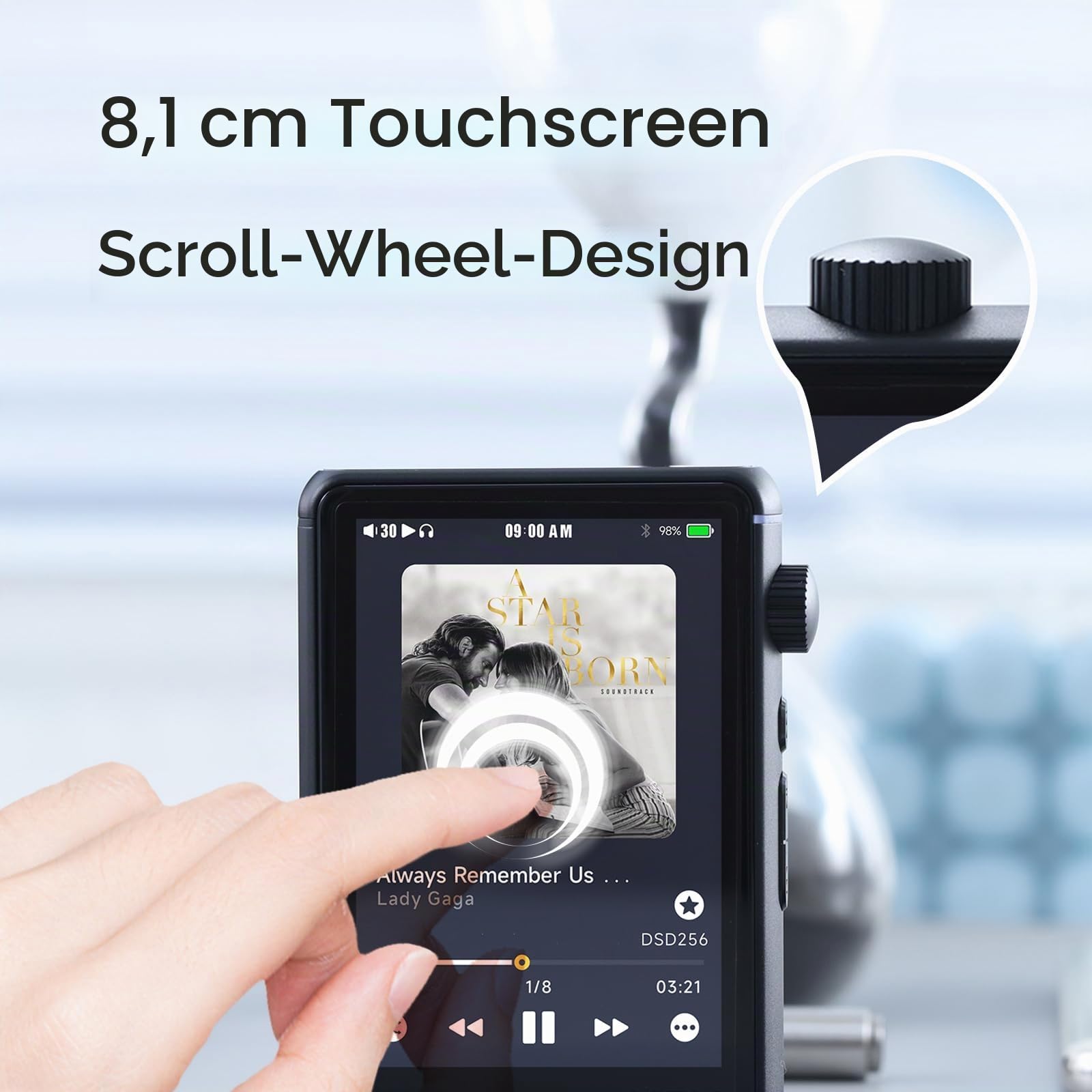 HiBy R3 II 2025 Hi-Res Audio-Player – Dual-DAC-Chips, MQA-Dekodierung, Qobuz/Tidal-Player mit Bluetooth 5.1, 3,5 mm SE/4,4 mm BAL-Ports, bis zu 2 TB erweiterbarer Speicher