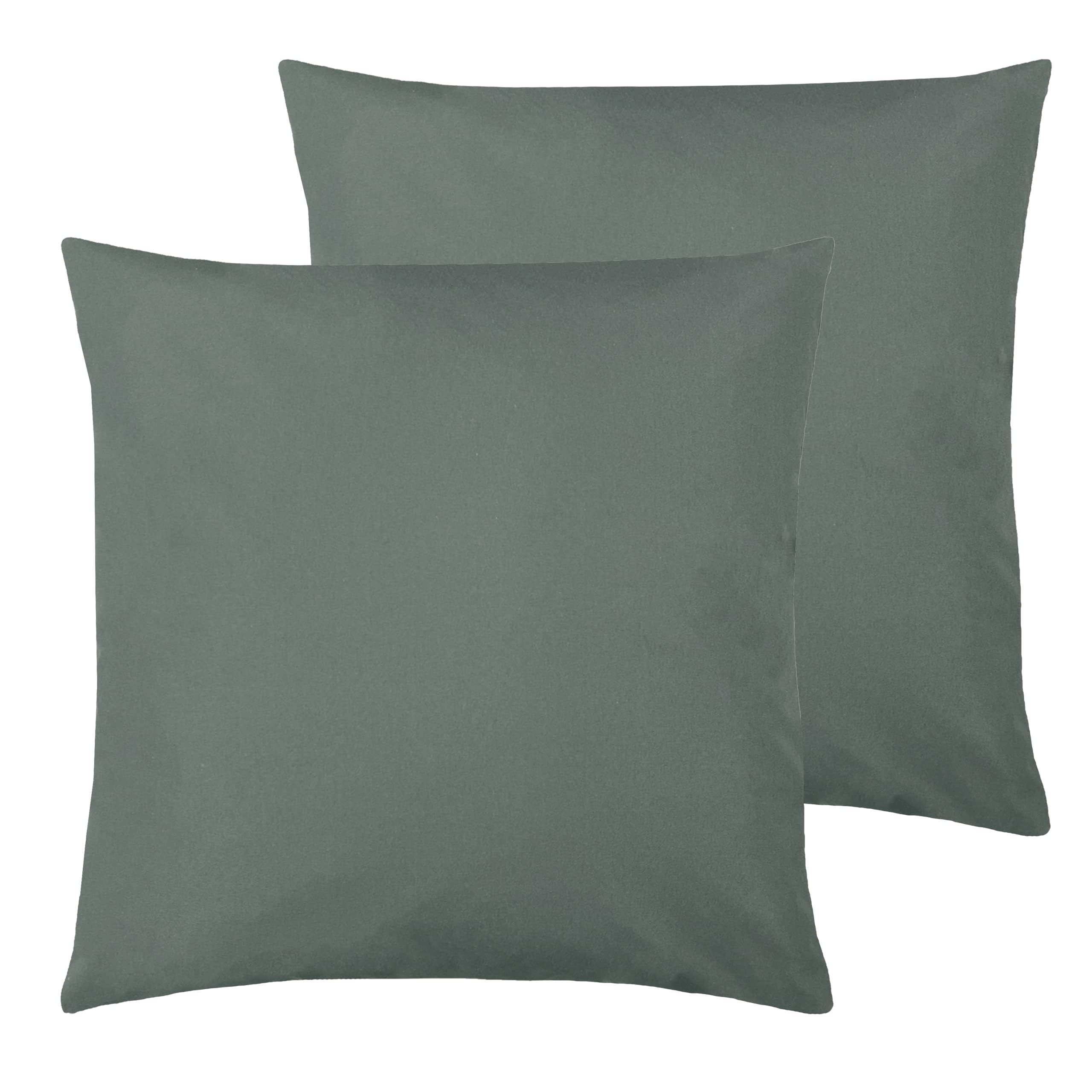furn. Wrap Outdoor Polyester Filled Cushions (Twin Pack), Polyester, Grey