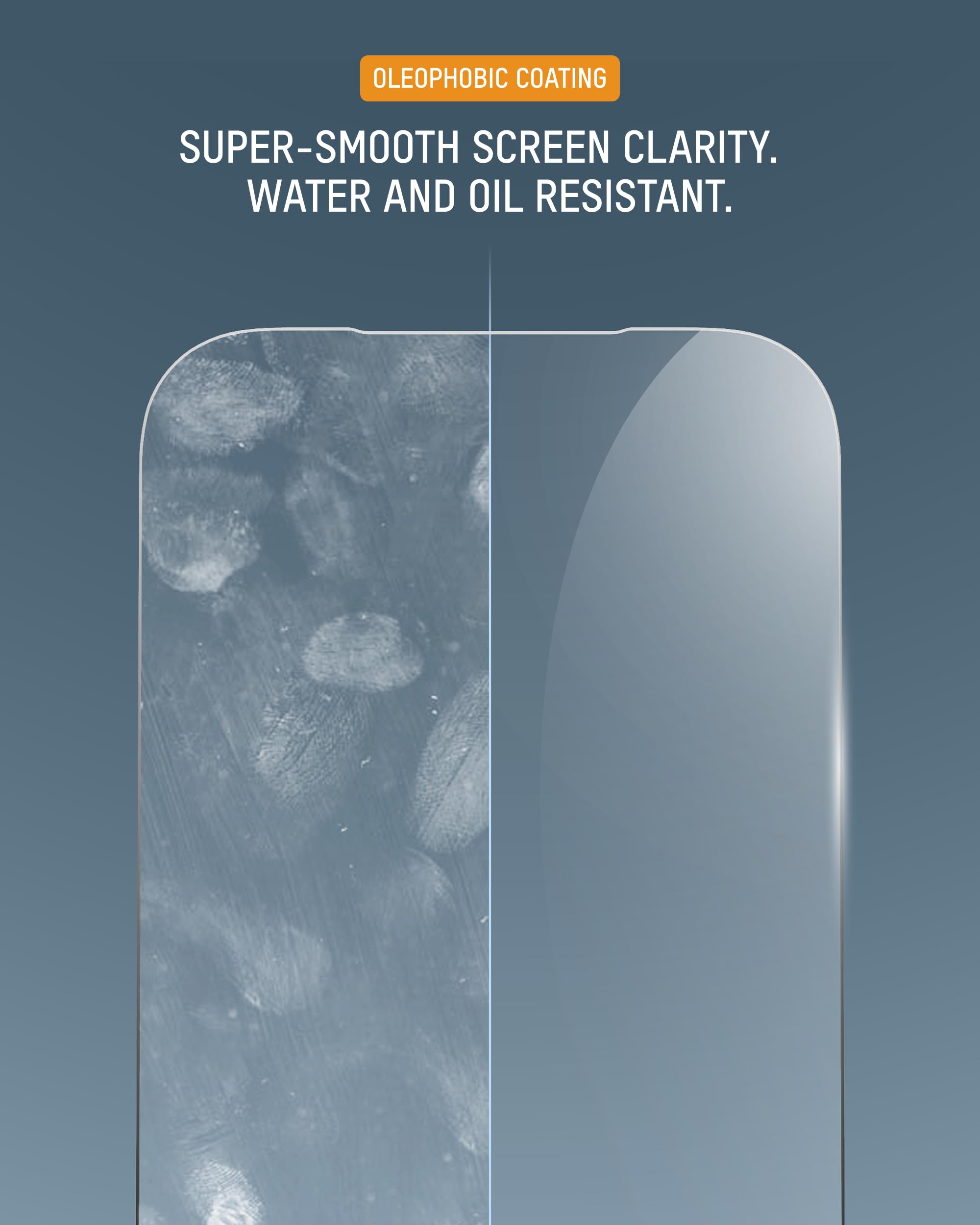 Mous Protector de Pantalla de Cerámica compatible con iPhone 17 Pro, Vidrio Templado Irrompible