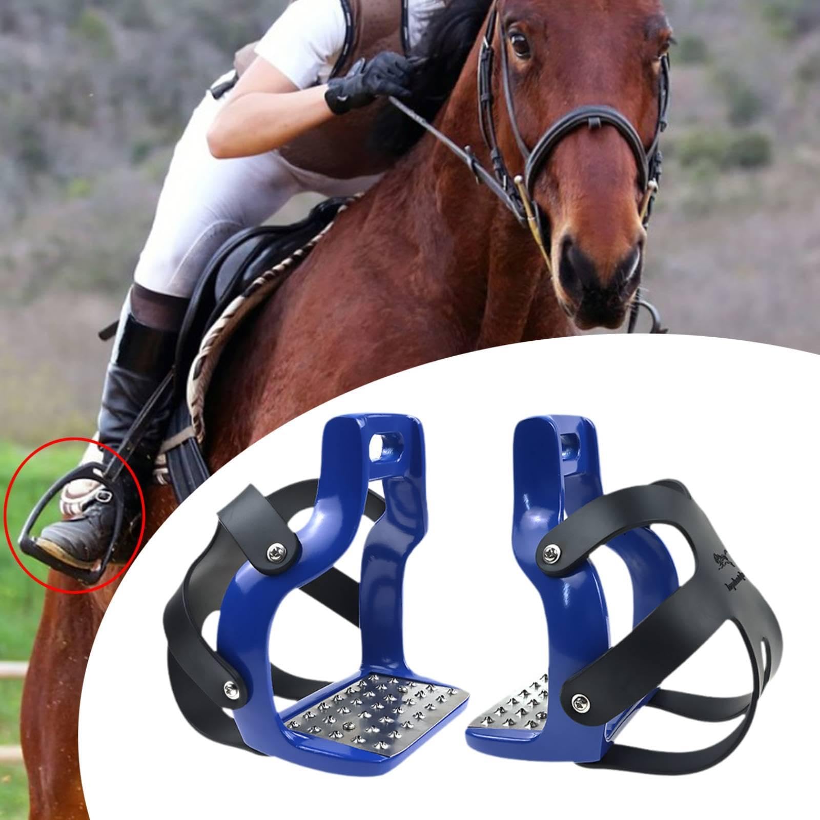 predolo 2 Piezas estribos para Montar, Accesorios para Ecuestre, repuestos para Deportes al Libre, reparación mangueras Silla