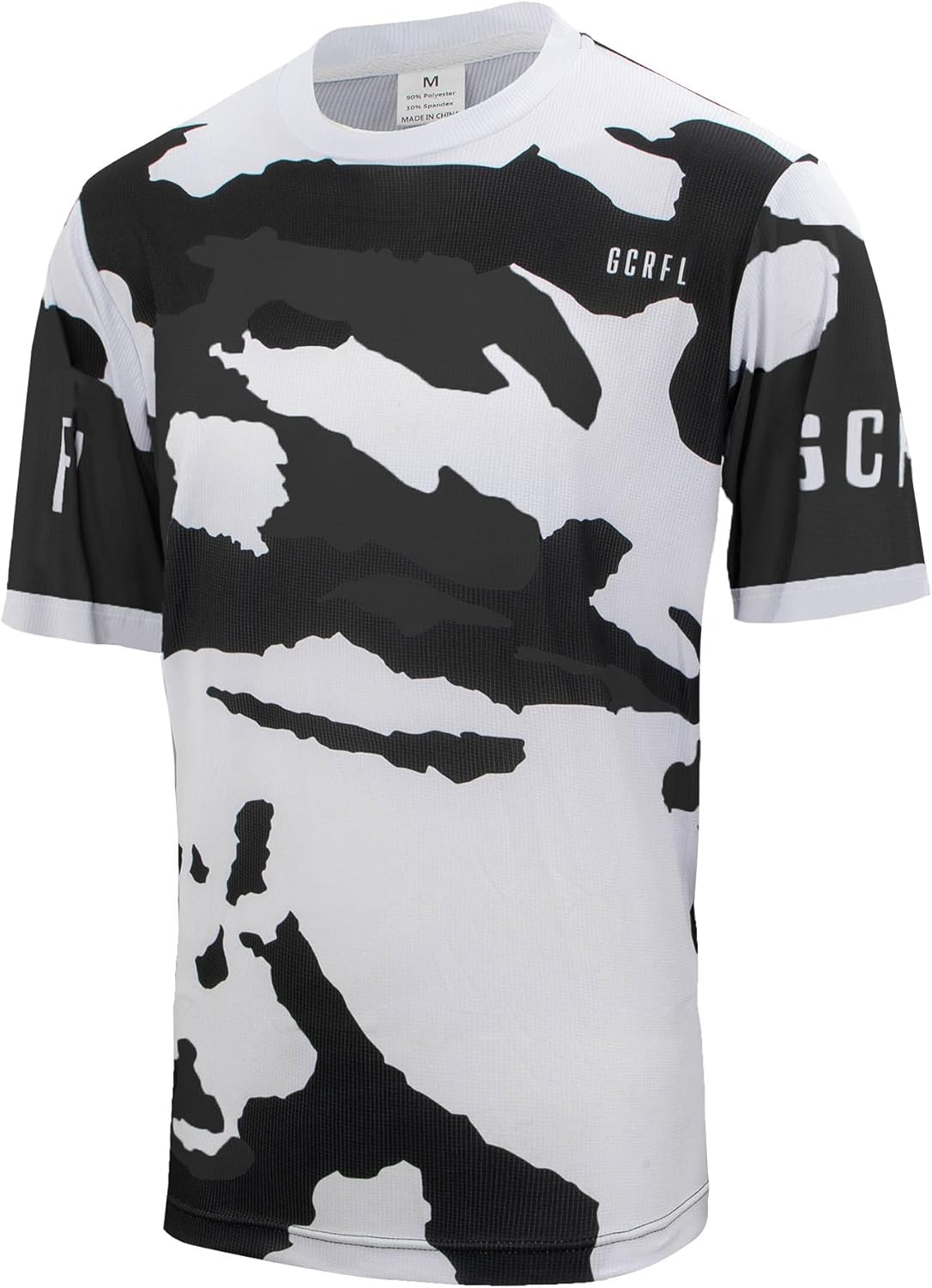 GCRFL Mens Cycling Jersey Shirt Short/Long Sleeves Downhill, Off-Road, MTB Jersey Racing Riding Mountain Bike Motocross Shirt