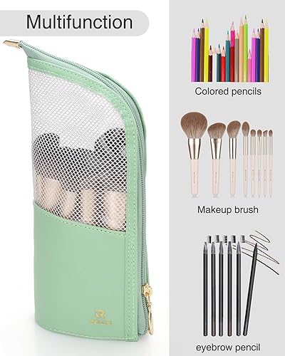 Miniatura 3 de MONSTINA Bolsa de viaje para brochas de maquillaje, bolsa organizadora de tazas de brochas de maquillaje portátil, bolsa impermeable para brochas de