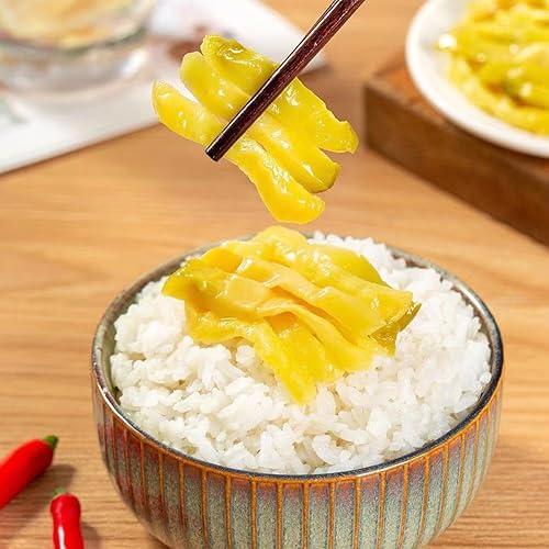 Miniatura 5 de Mostaza en escabeche (0.53 oz* 12 paquetes) 6.35 oz (6.3 oz.) Mostaza en escabeche Sichuan servida con encurtidos