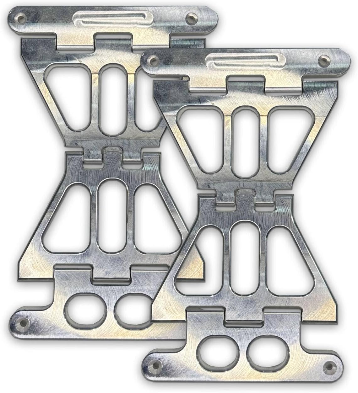 Speed By Design Gold Aluminum No Drama Saddlebag Lid Stoppers for Harley Davidson Touring Models (2014-2025) | Replaces Flimsy OEM Straps | Made in The USA