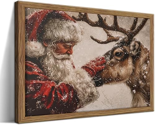 Tmvosn Arte de pared navideño de 8 x 10 pulgadas