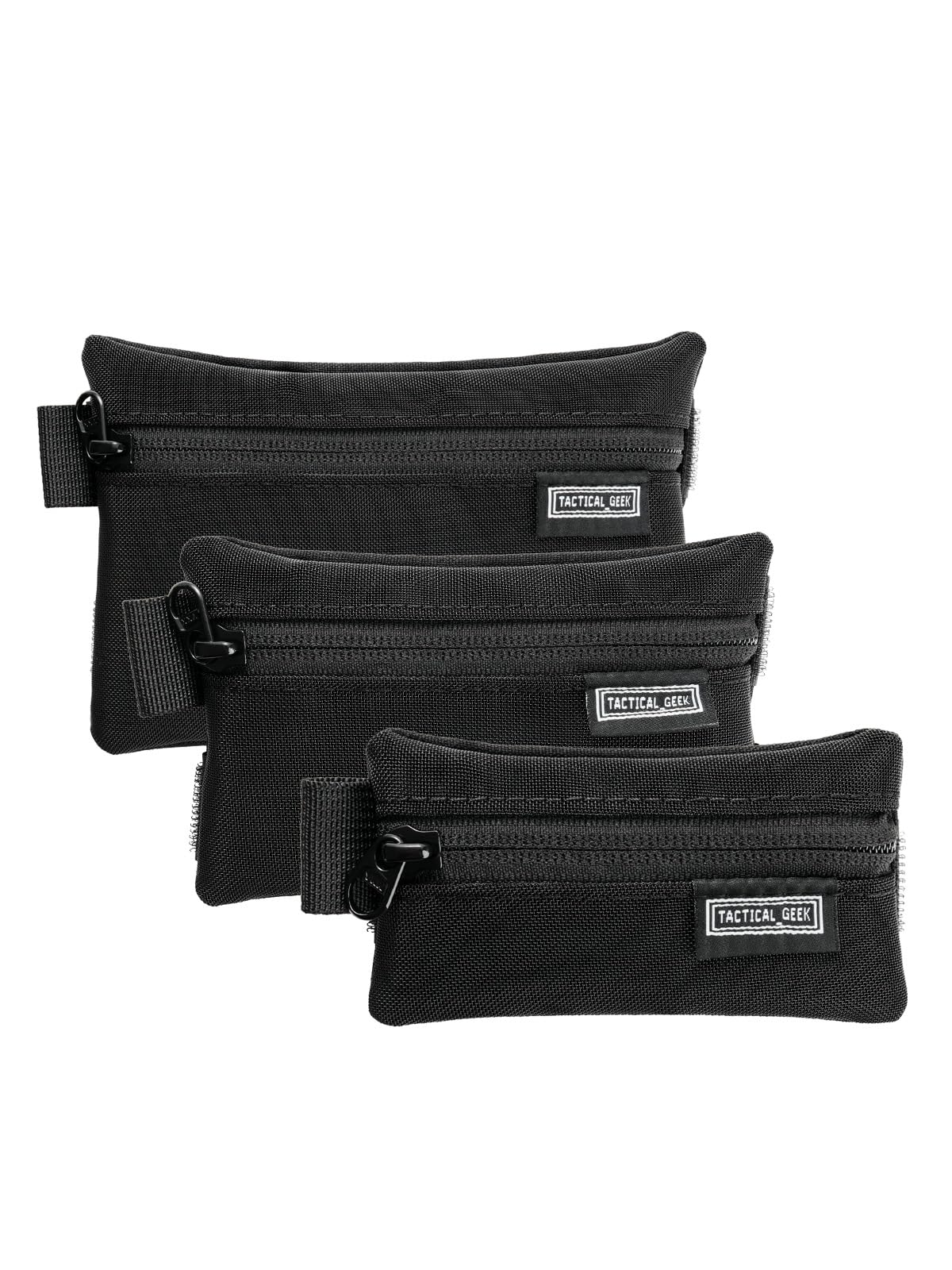 TACTICAL_GEEK Storage A5 EDC zestaw toreb do przechowywania, uniwersalne haczyki i pętelki, torba na gadżety EDC, separator, organizer kieszonkowy do codziennego użytku, siatkowy czarny