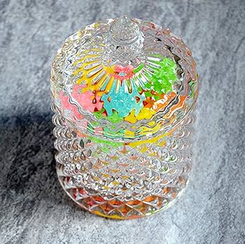 Barovier &Toso / ベネチアンガラス / 小物入れ　2点セット Amazon｜[narunaru] ガラス製 小物入れ 綿棒入れ 楊枝入れ