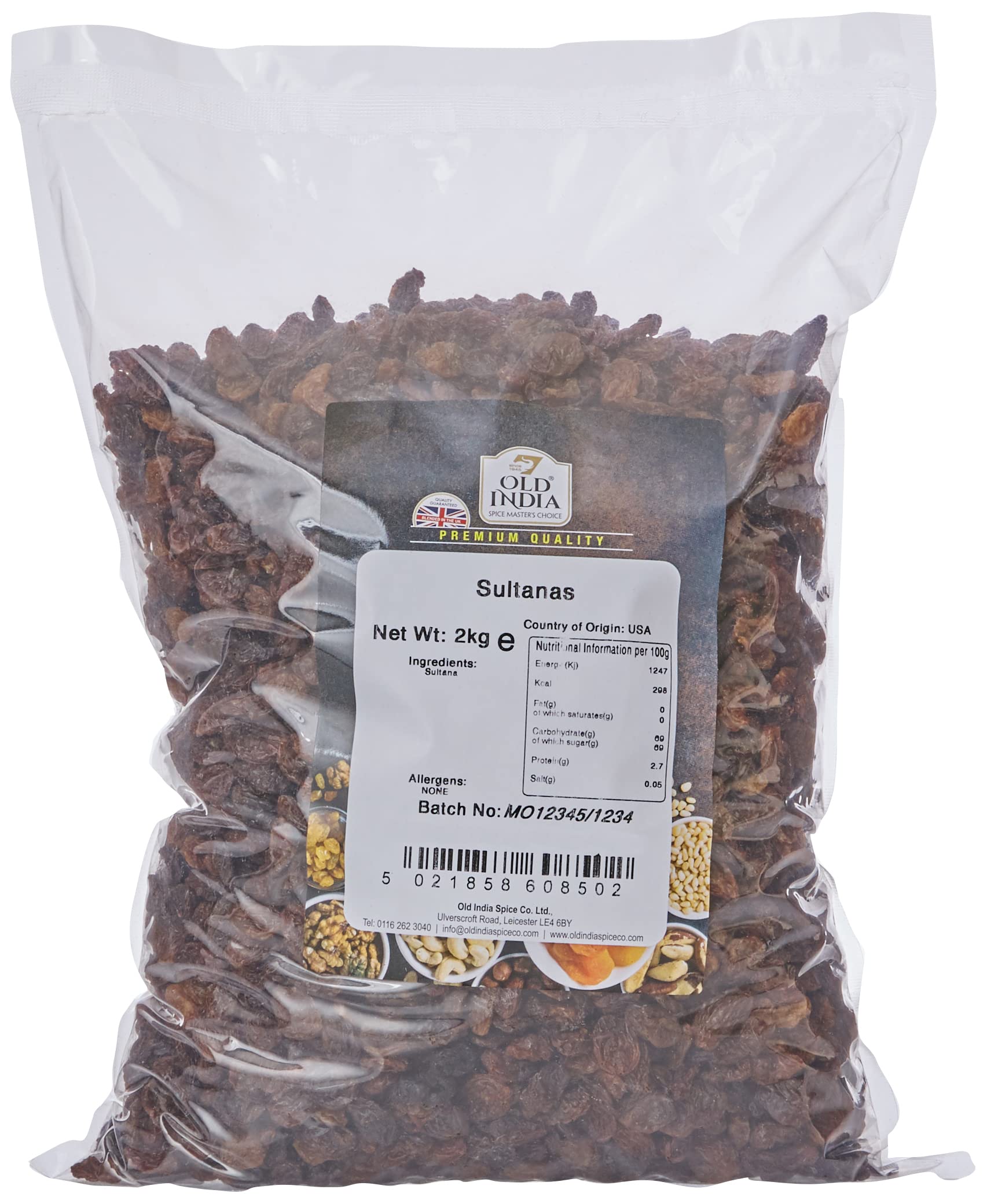 Old India Sultanas 2kg