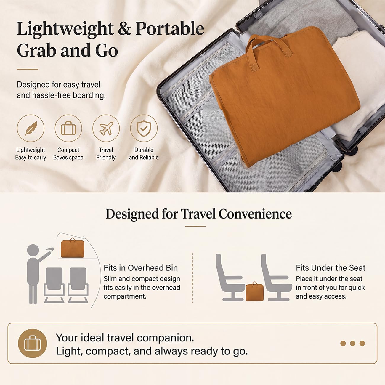 Organizer per Armadio, Organizzatori Valigia Viaggio per Design Pieghevole per Massimizzare L'efficienza Dell'imballaggio da Viaggio Grey,41 * 35 * 12cm