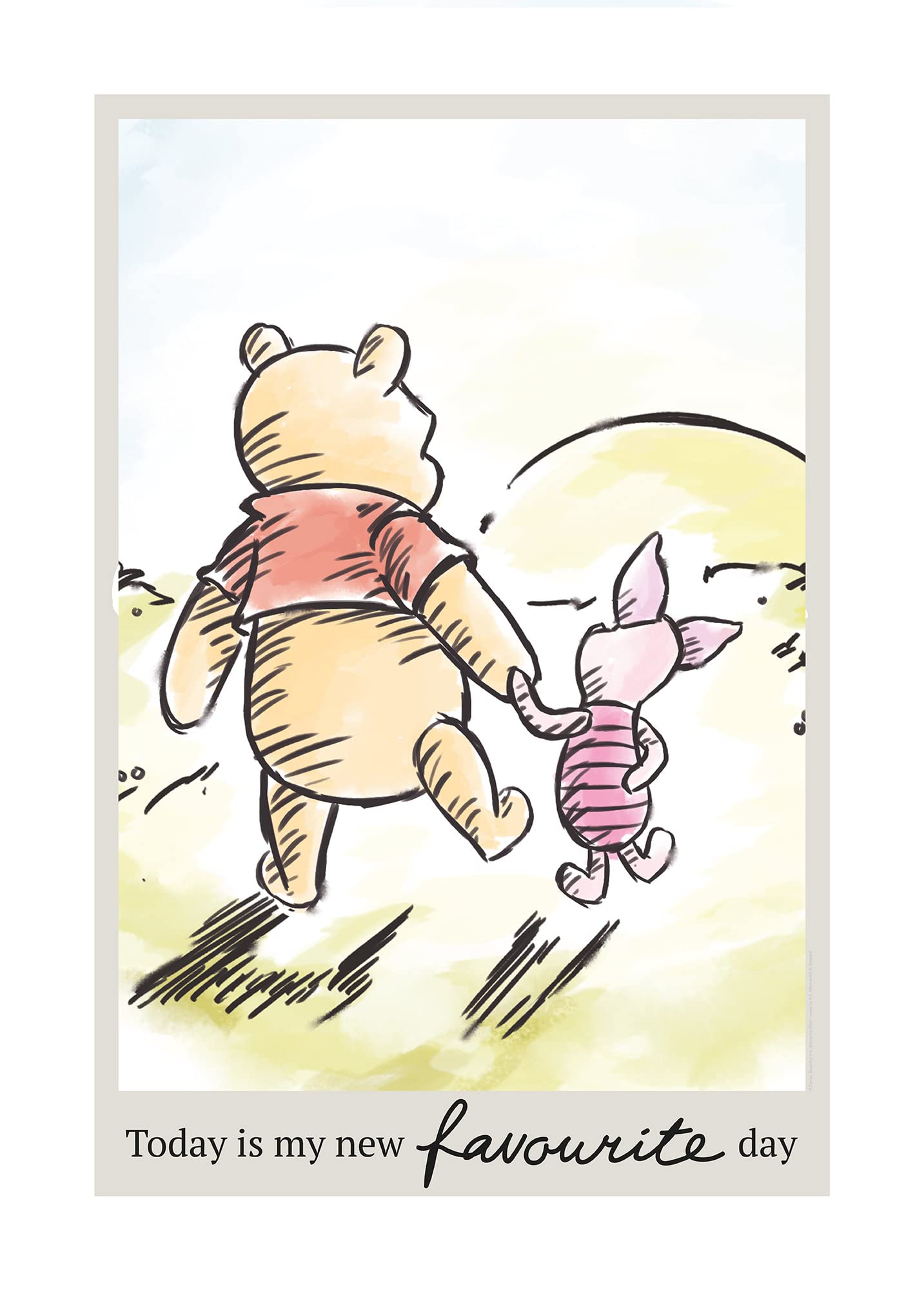 Winnie l'ourson poster Disney Komar déco murale chambre bébé