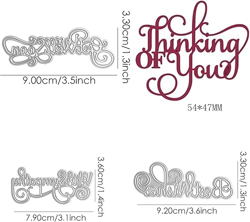 Miniatura 9 de Dies para hacer tarjetas, fabulosa tía, suegra, padrastro, tío, hija, hermana, esposa, hijo, hermano, marido, palabras de corte de metal, para