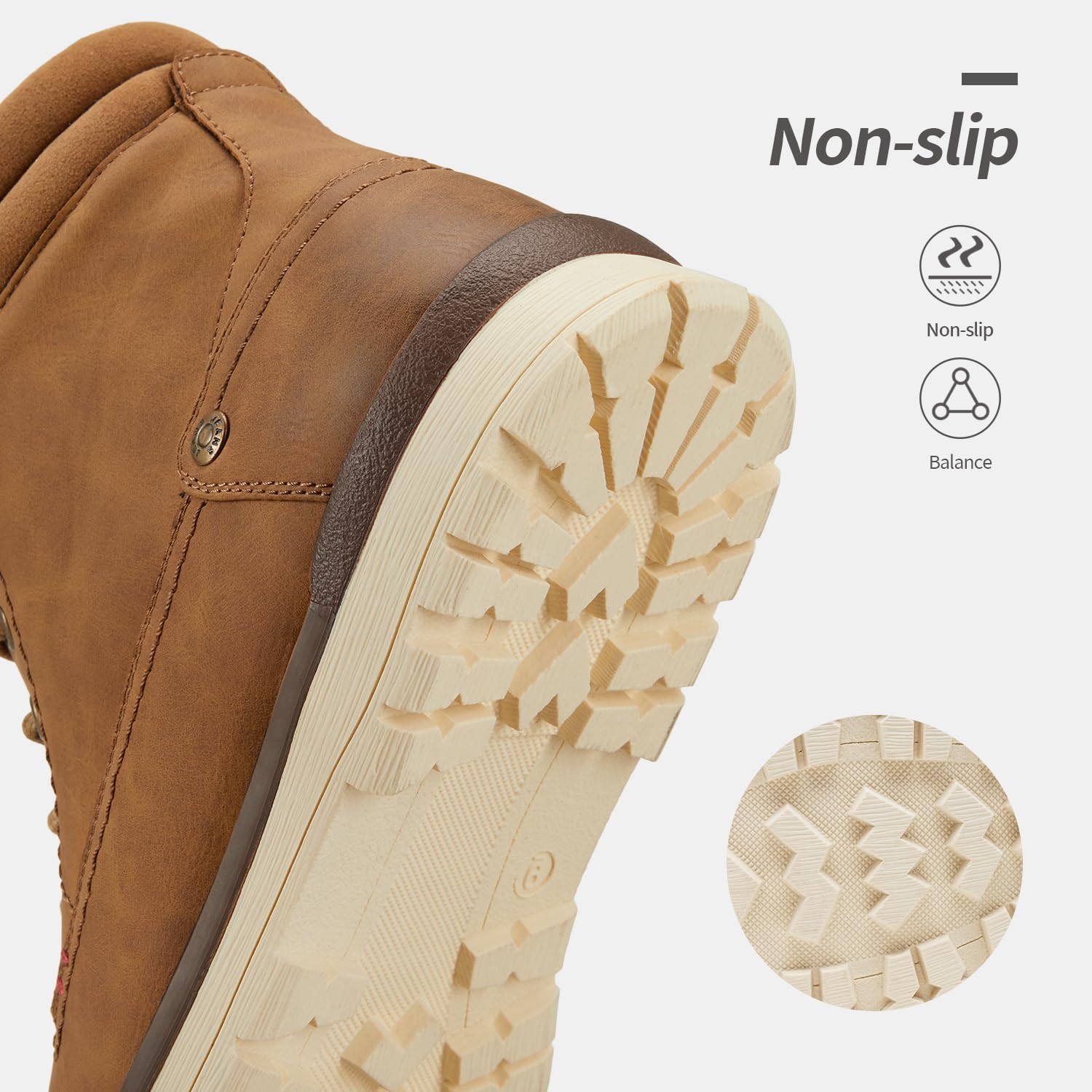 Vostey Men's Chukka Boots Motorcycle Casual Hiking Boot for Men - Image 5