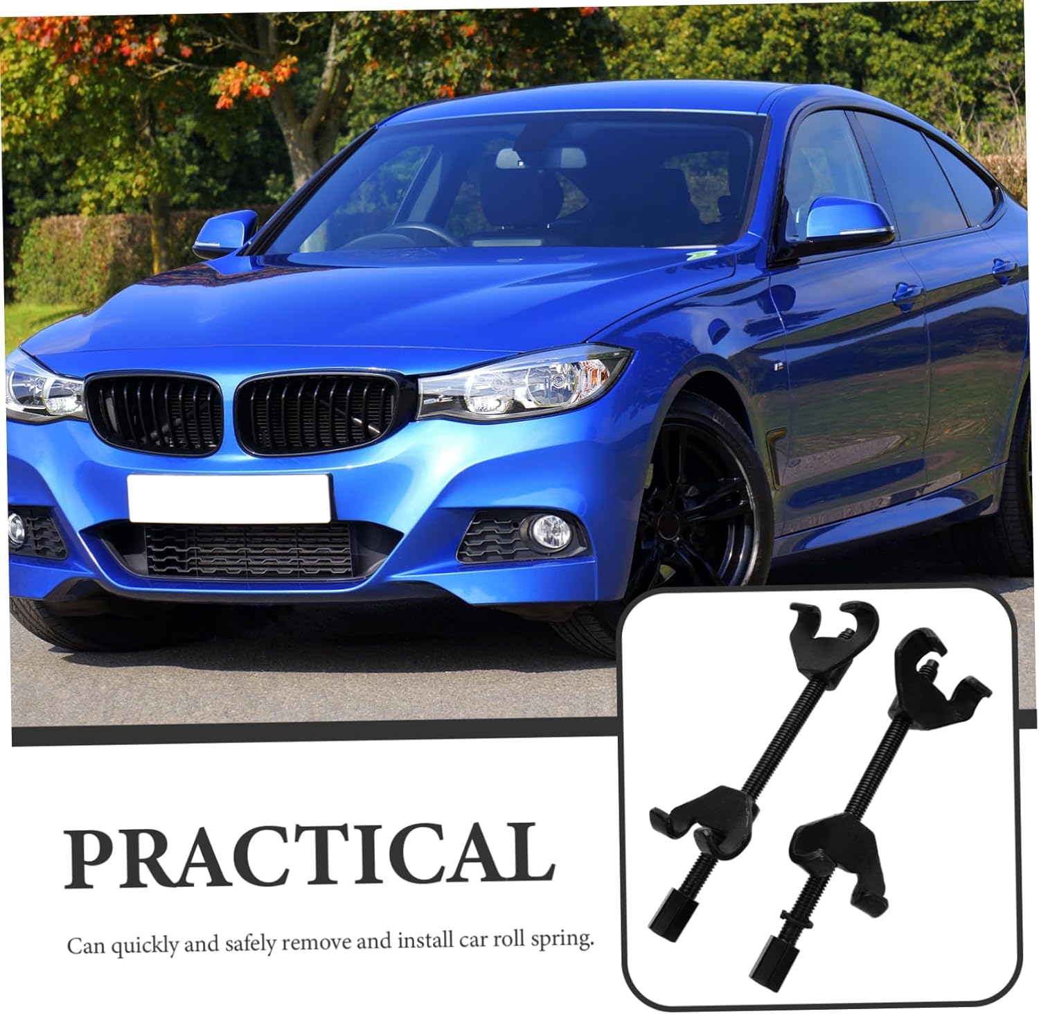 2pcs Automotive Coil Spring Compressor Tool Strut Spring Removal Kit Strut Compressor for Car Maintenance