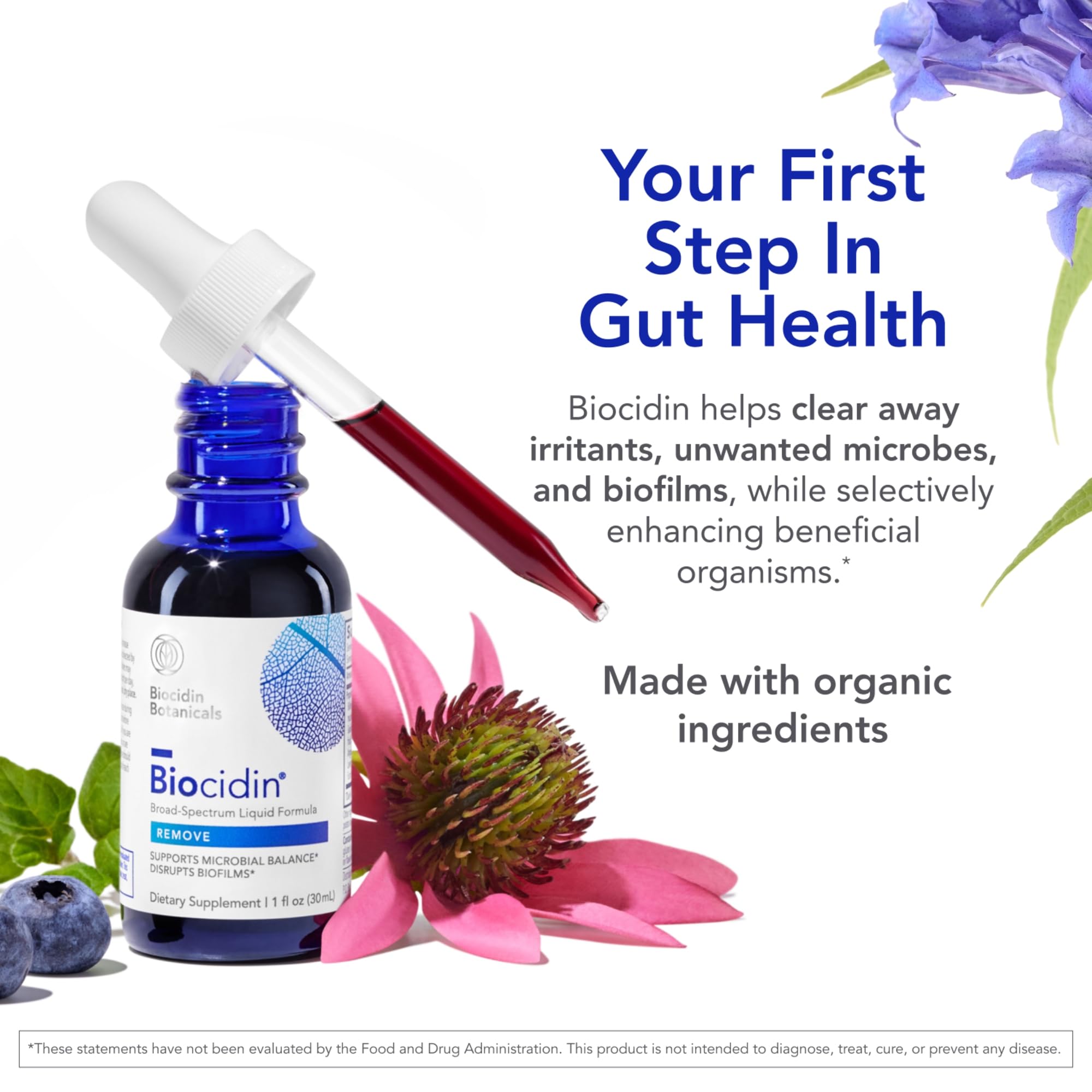 Biocidin Broad-Spectrum Liquid Formula Drops for Microbiome Balance, 1 Oz — Amazon image 2
