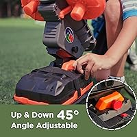 Vista 4 de Furlihong 389BH Football Machine for Kids & Teens, Automatic & Manual Thrower, 3 Adjustable Angles, Left-Right Oscillation, Ideal for Catch & Pass