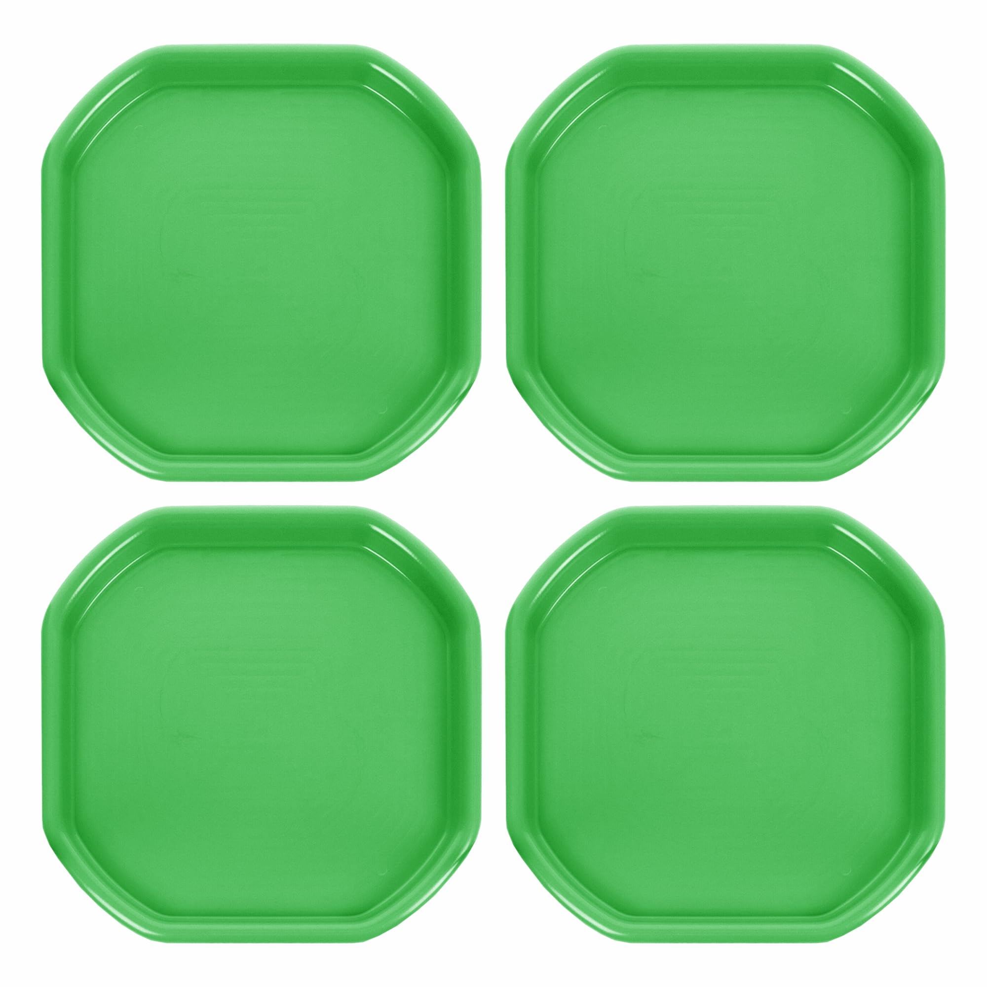 M1SS Small Mixing Tray 70cm x 70cm Octagonal Concrete & Mortar Mixing Tray Kids Messy Activities Plastic Tuff Spot Board Water & Sand Activities Plastering (Set Of 4, Lime Green)