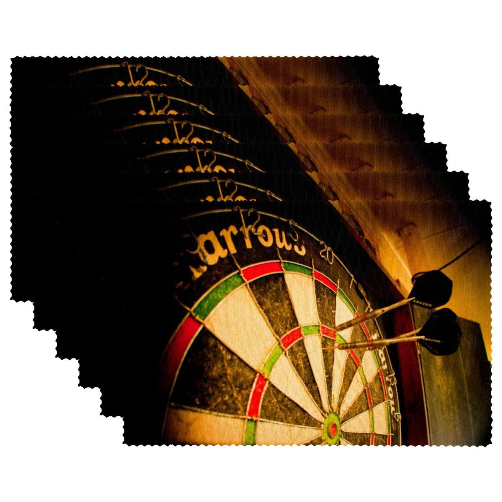 Cool Sport Dart-Tischsets, waschbar, rutschfest, Wärmeisolierung für Küche, Esszimmer, Restaurant, 45,7 x 30,5 cm, 6 Stück