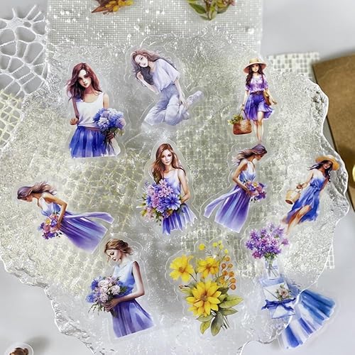 Vista 30 de Alideco 120 calcomanías para álbumes de recortes, manual de personajes, álbumes de recortes, diario de basura, manualidades, decoración de adornos