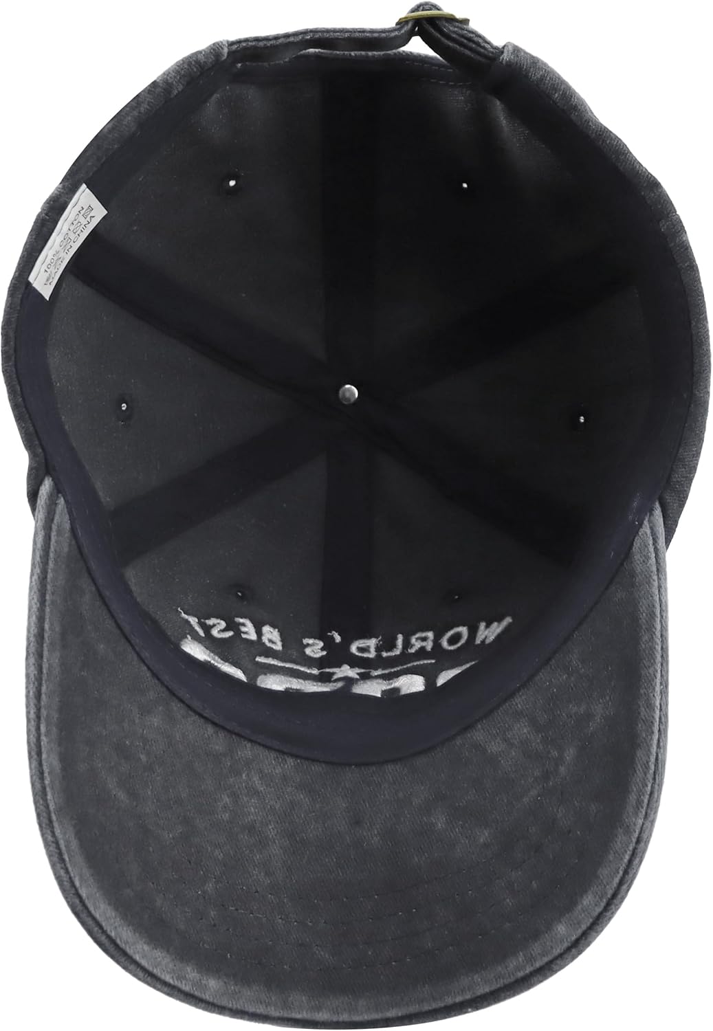 World's Best Pops Hat for Men, Funny Adjustable Cotton Embroidered Papa Baseball Cap - Image 4