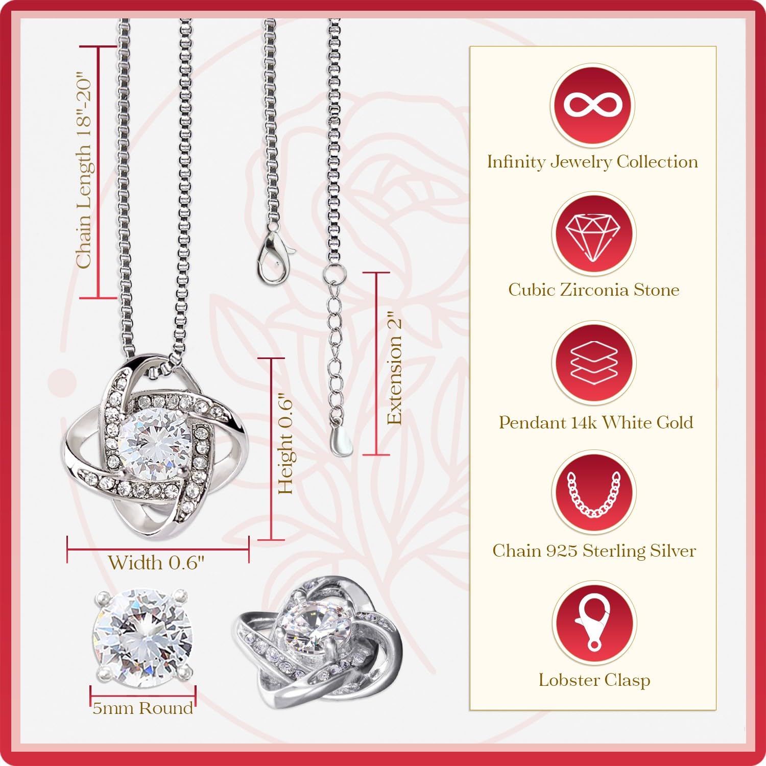 Larvincy Bonus Daughter Gifts from Stepdad Stepmom With Heartfelt Message & Elegant Box - Jewelry Gifts For Stepdaughter, To My Bonus Daughter Necklace On Birthday Graduation Wedding Christmas & More