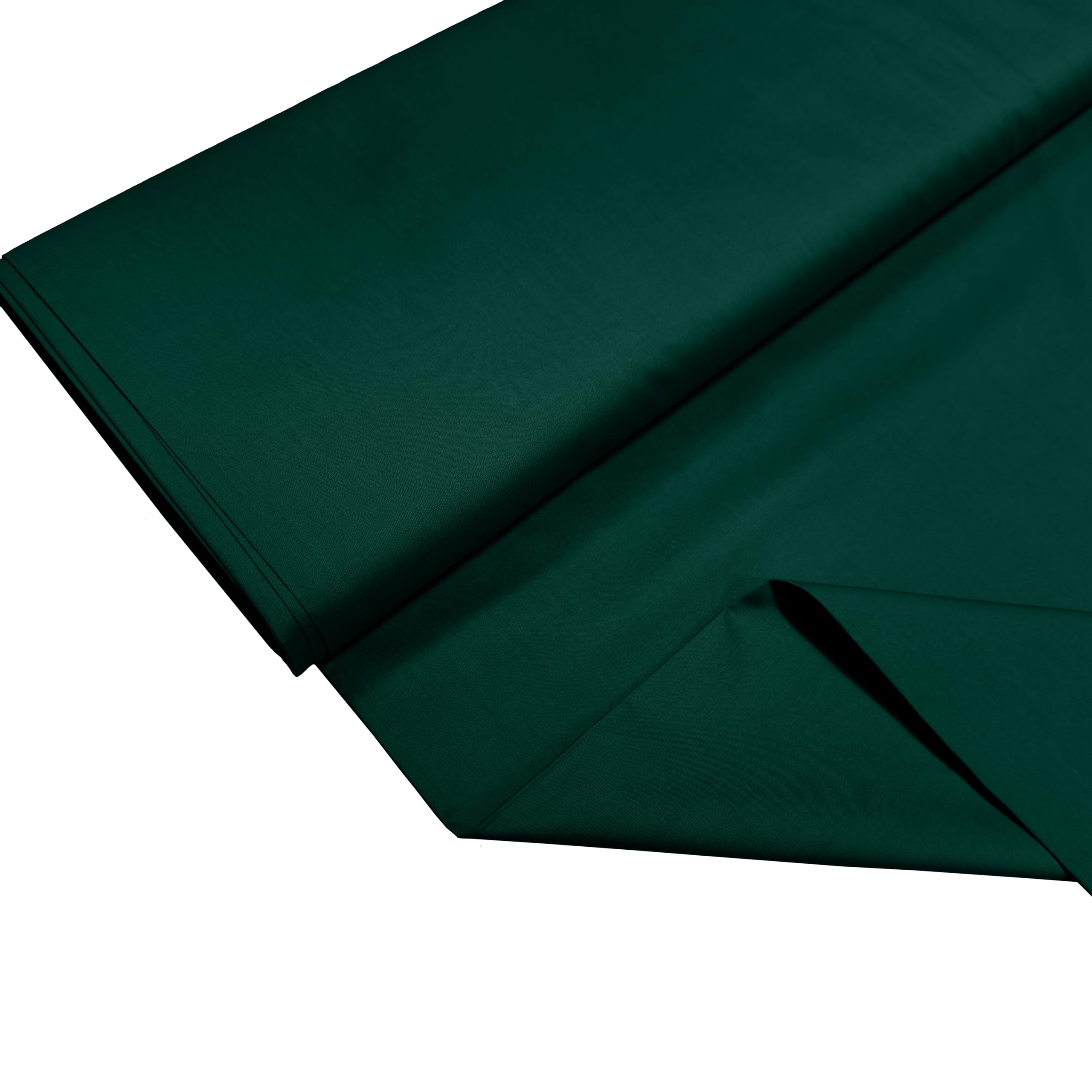 100% Cotton Percale Fabric – 200 Thread Count, 120 GSM, Breathable & Durable Material for Bedding, Quilting & Sewing - 500cm x 112cm (Bottle)