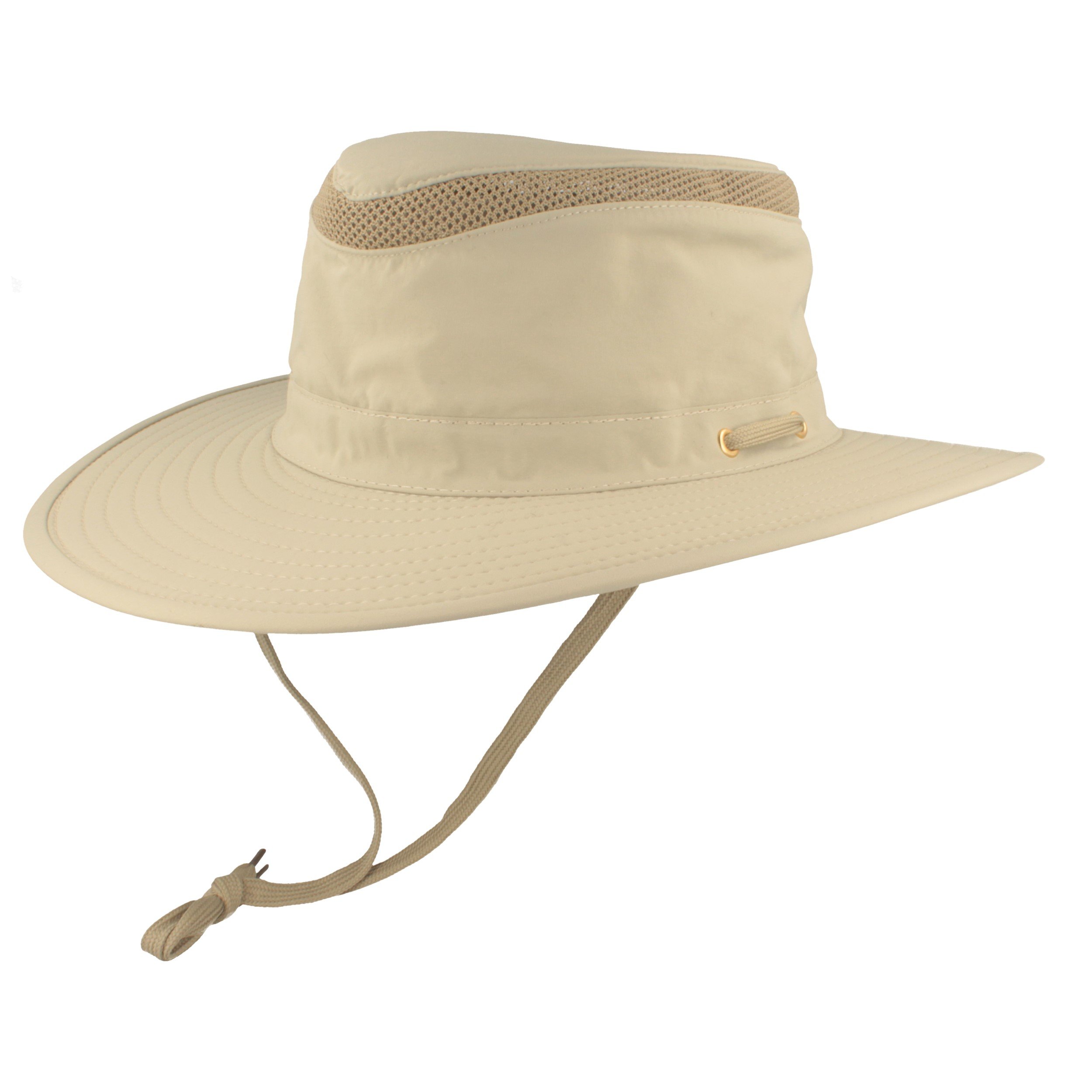 Hut Breiter Safarihut Buschhut Sonnenhut UV Schutz 30+ Atmungsaktiv leicht faltbar verstellbarem Kinnband geheimer Tasche