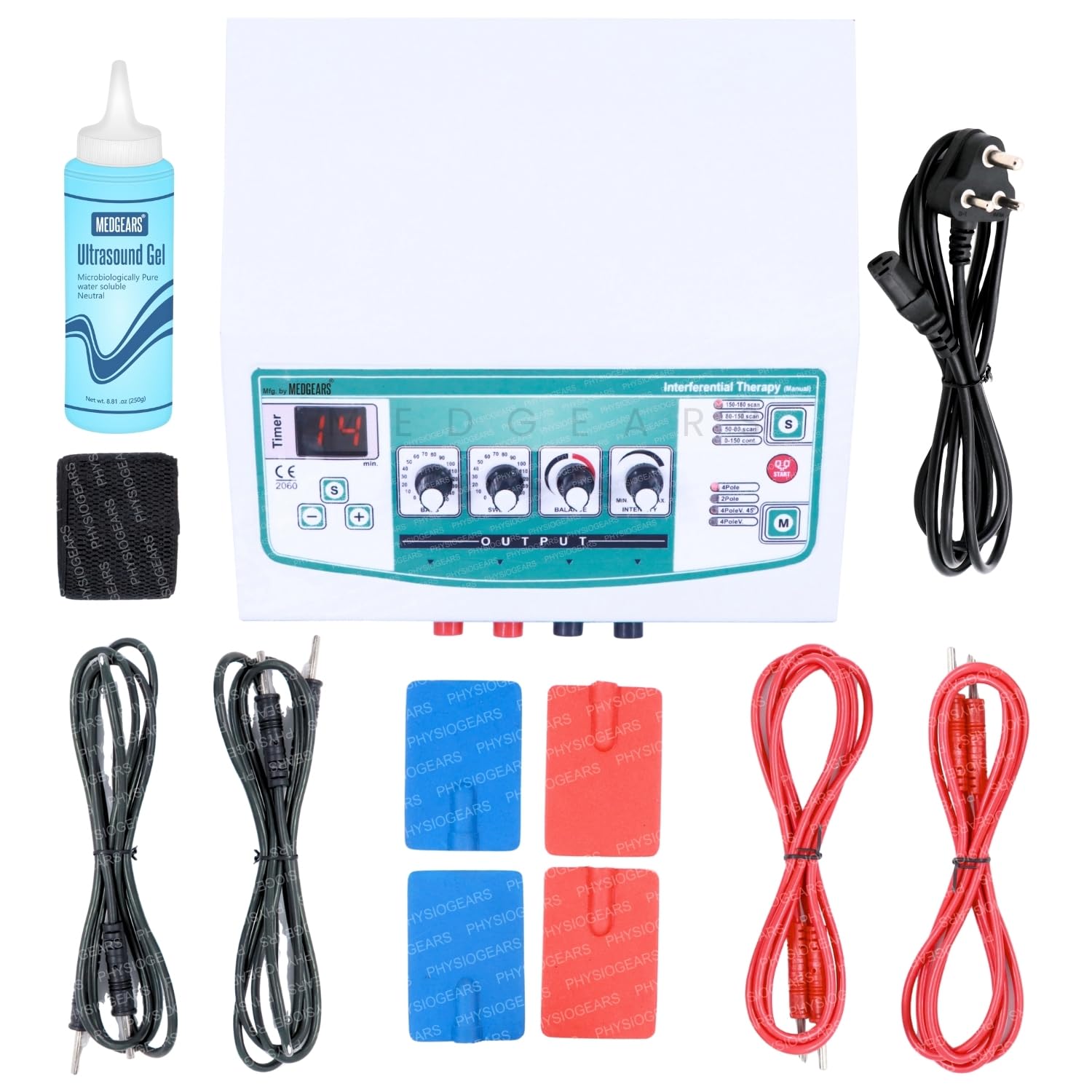 MEDGEARS IFT Advance Machine for Physiotherapy Interferential Therapy with One Year Warranty