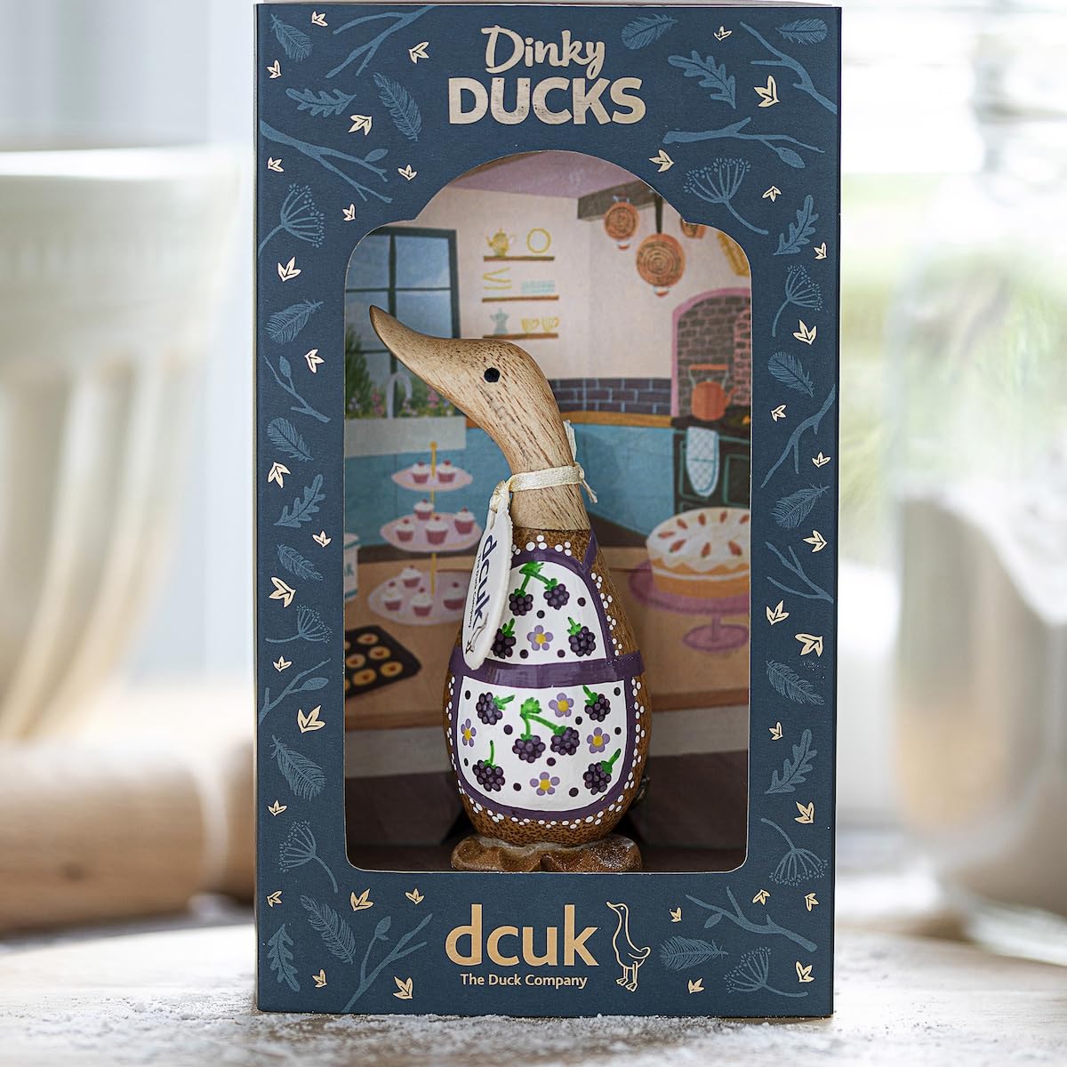 DCUK Dinky Baker Design Ducks - pudełko prezentowe - wzór jeżynowy
