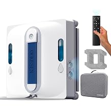 Window Cleaning Robot,9000Pa Sauction & 75N Cleaning Force with 4 Water Spray Support 5 Cleaning Modes & Remote Control,Window Cleaner Robot for Wet Cleaning Frame & Frameless Windows & Tiles