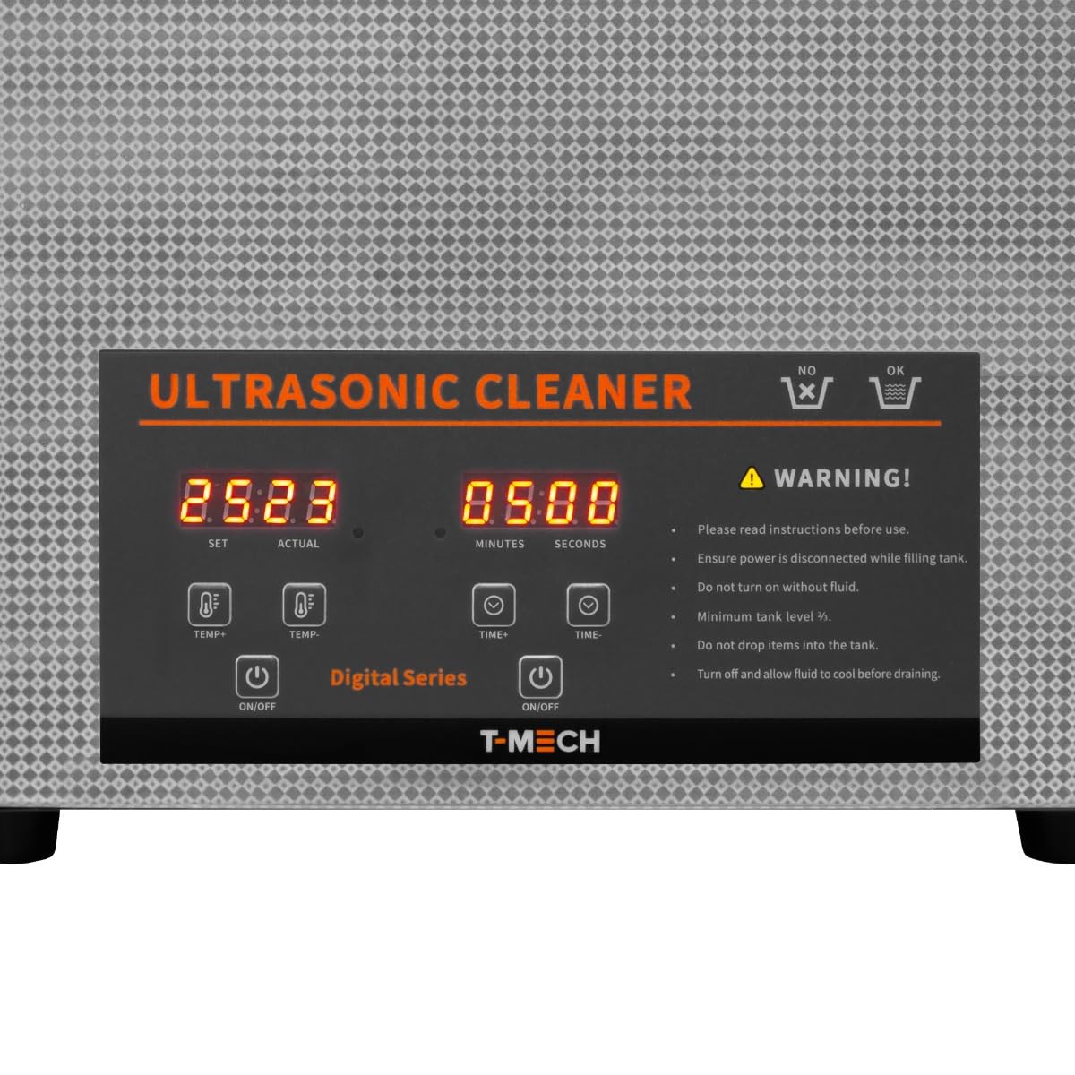 Ultradźwiękowy Myjka do czyszczenia ultradźwiękowego 3L - Biżuteria Okulary Tarcze Narzędzia - 240V Temperatura 0-80°C ogrzewanie i wbudowany timer [Kosz siatkowy W ZESTAWIE]
