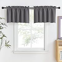 Vista 14 de NICETOWN Cortinas elegantes con caída de cascada para dormitorio, cortinas con jareta para barra estilo granja para sala de estar, cortinas rústicas