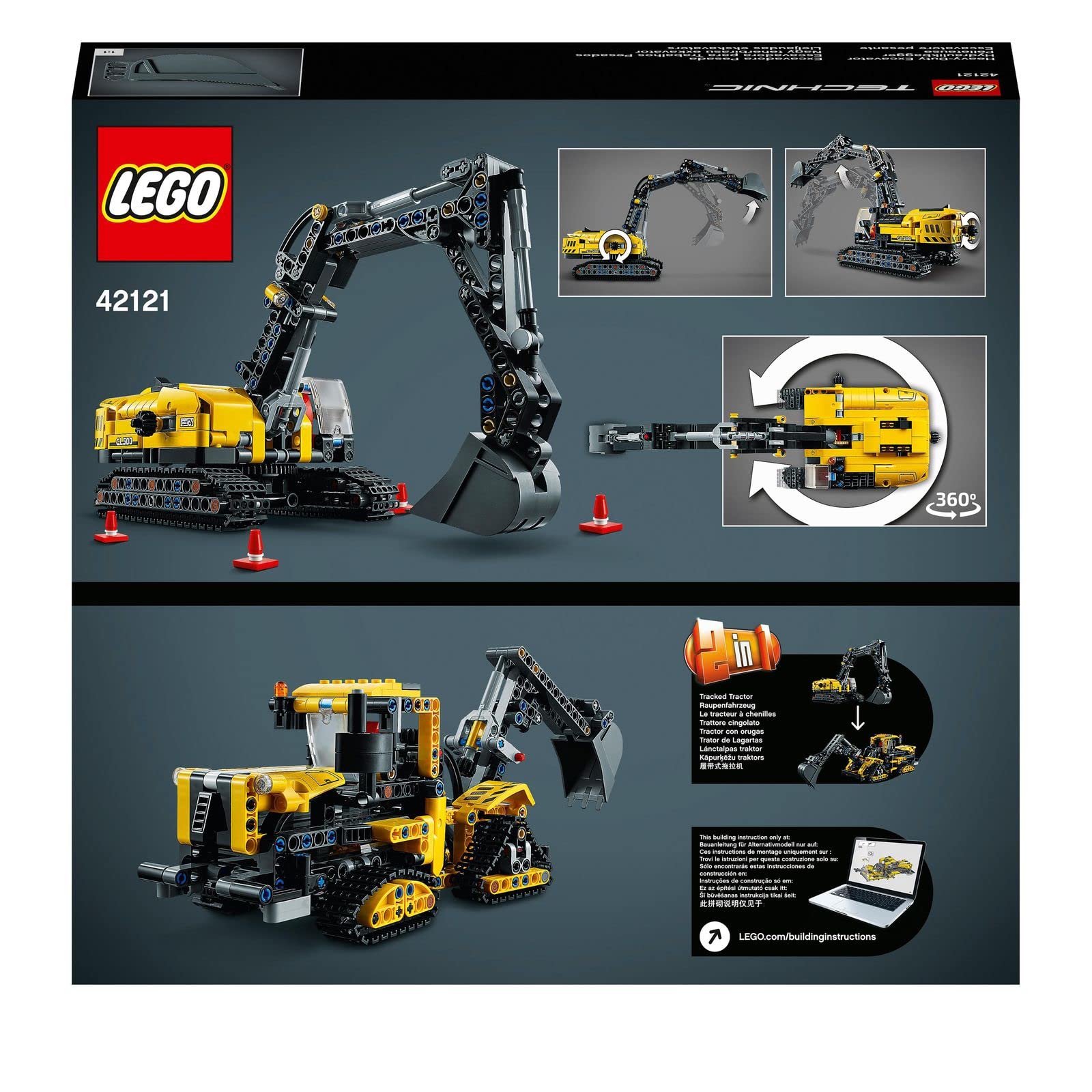 LEGO 42121 Technic Escavatore pesante, da 8 anni in su