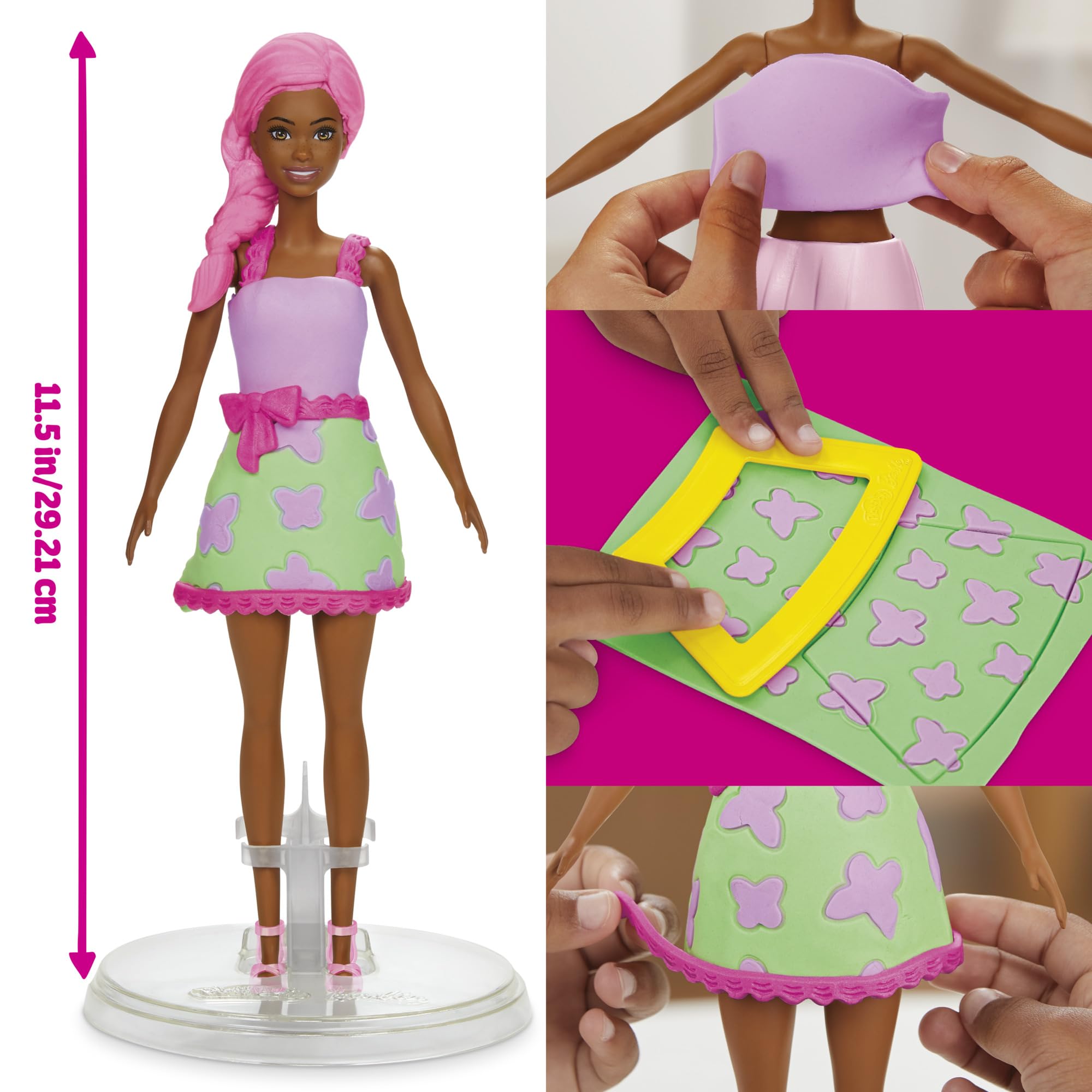 Play-Doh Barbie Garden Party Doll Set, Pink, 29,21 cm - Image 2