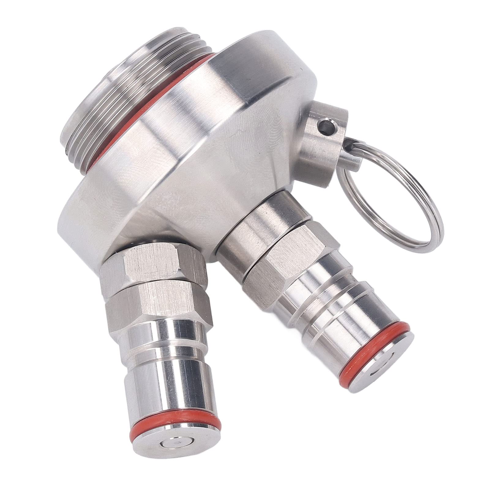 GLOGLOW Mini Distributeur de Fût à Double Verrouillage à Bille, Robinet à Lance avec Déconnexion Rapide MFL et Tuyau de Bière de 20 Pouces pour Mini Fût de 2 L, 3,6 L, 4, 5, 10,